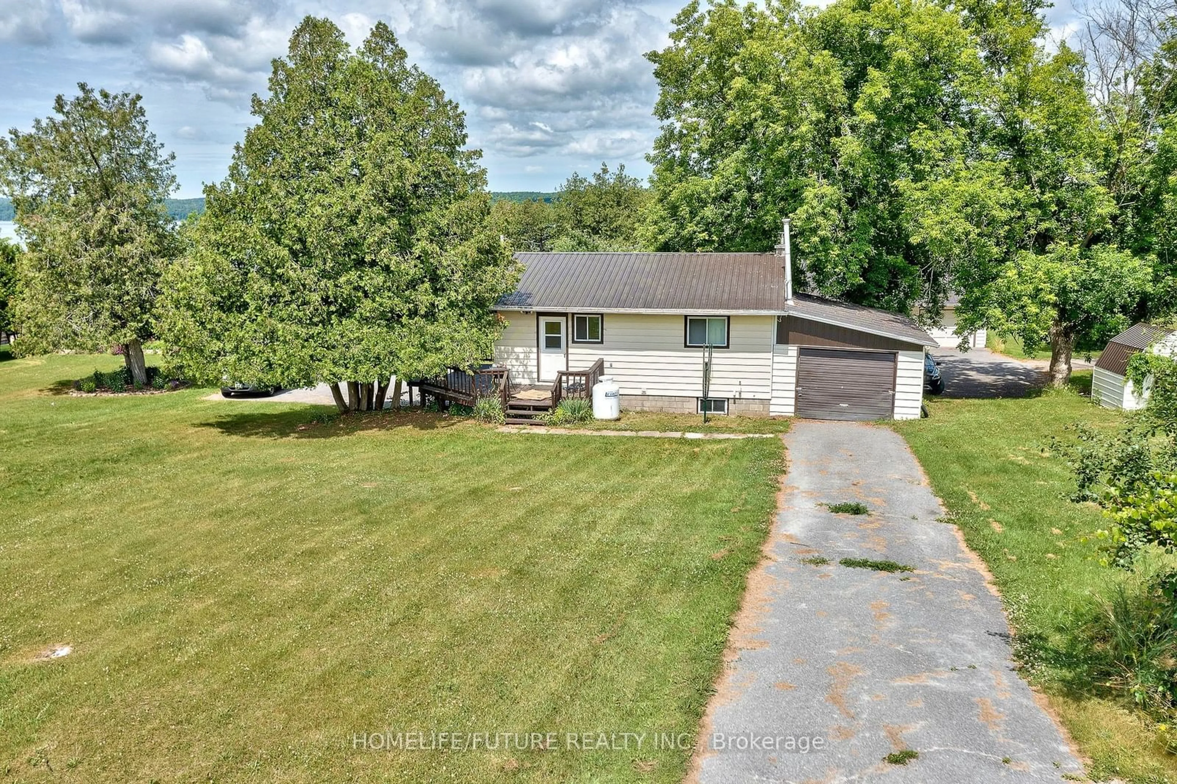 A pic from outside/outdoor area/front of a property/back of a property/a pic from drone, street for 442 Hall Shore Dr, Lanark Highlands Ontario K0G 1M0