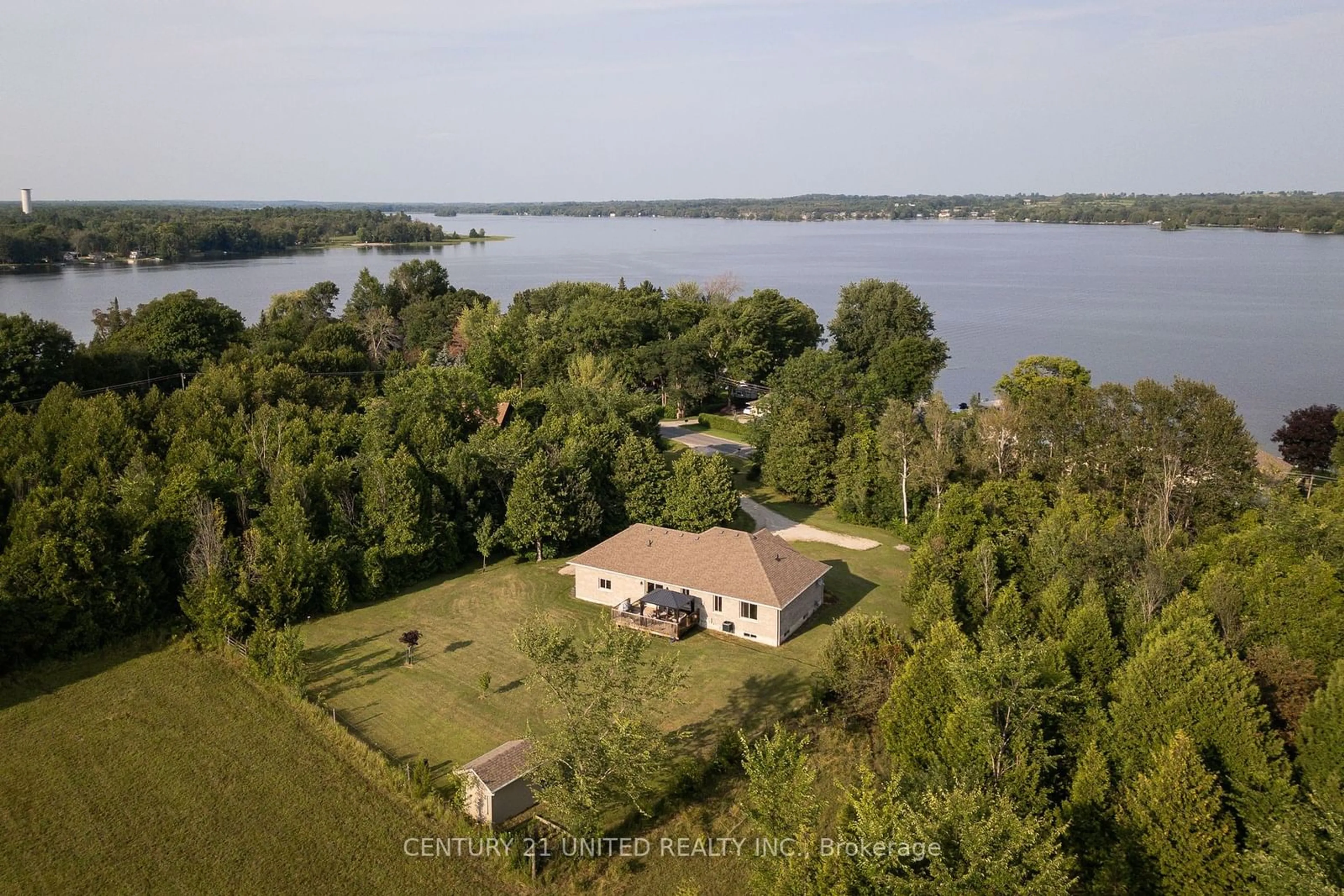 A pic from outside/outdoor area/front of a property/back of a property/a pic from drone, water/lake/river/ocean view for 1188 Connaught Dr, Smith-Ennismore-Lakefield Ontario K0L 1T0