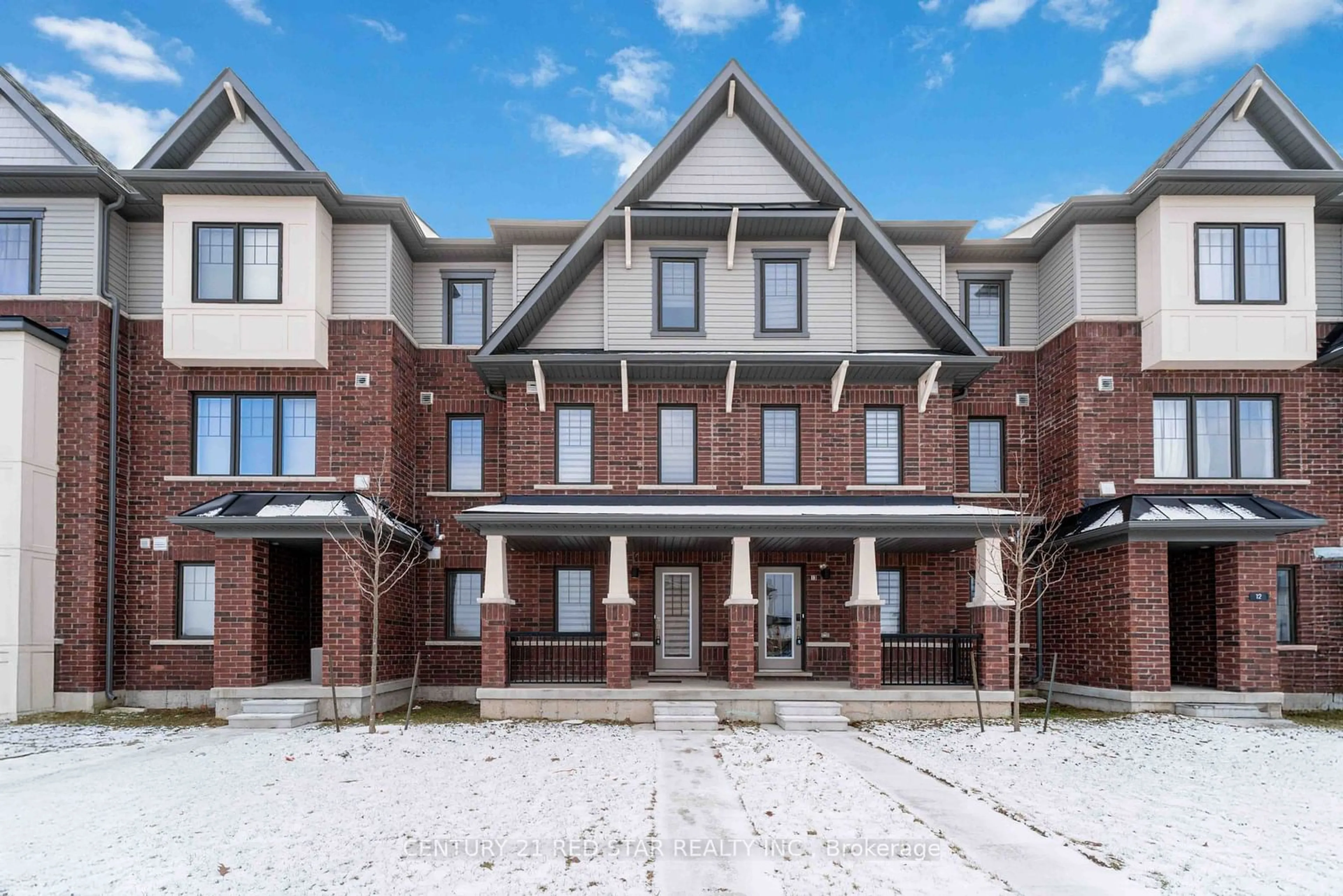 Home with brick exterior material, street for 185 Bedrock Dr #14, Hamilton Ontario L8J 0M5