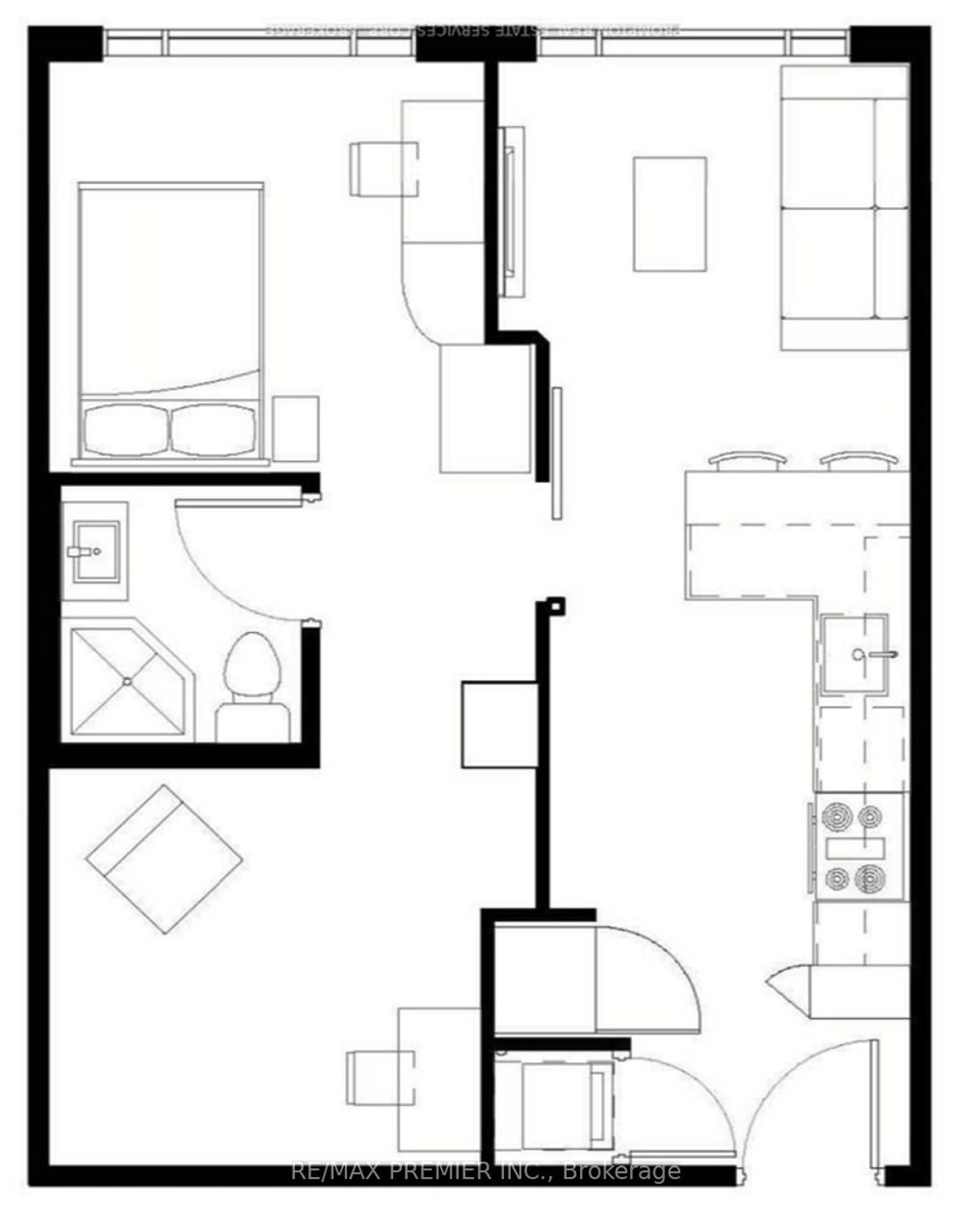 Floor plan for 330 Phillip St #2406, Waterloo Ontario N2L 3W9