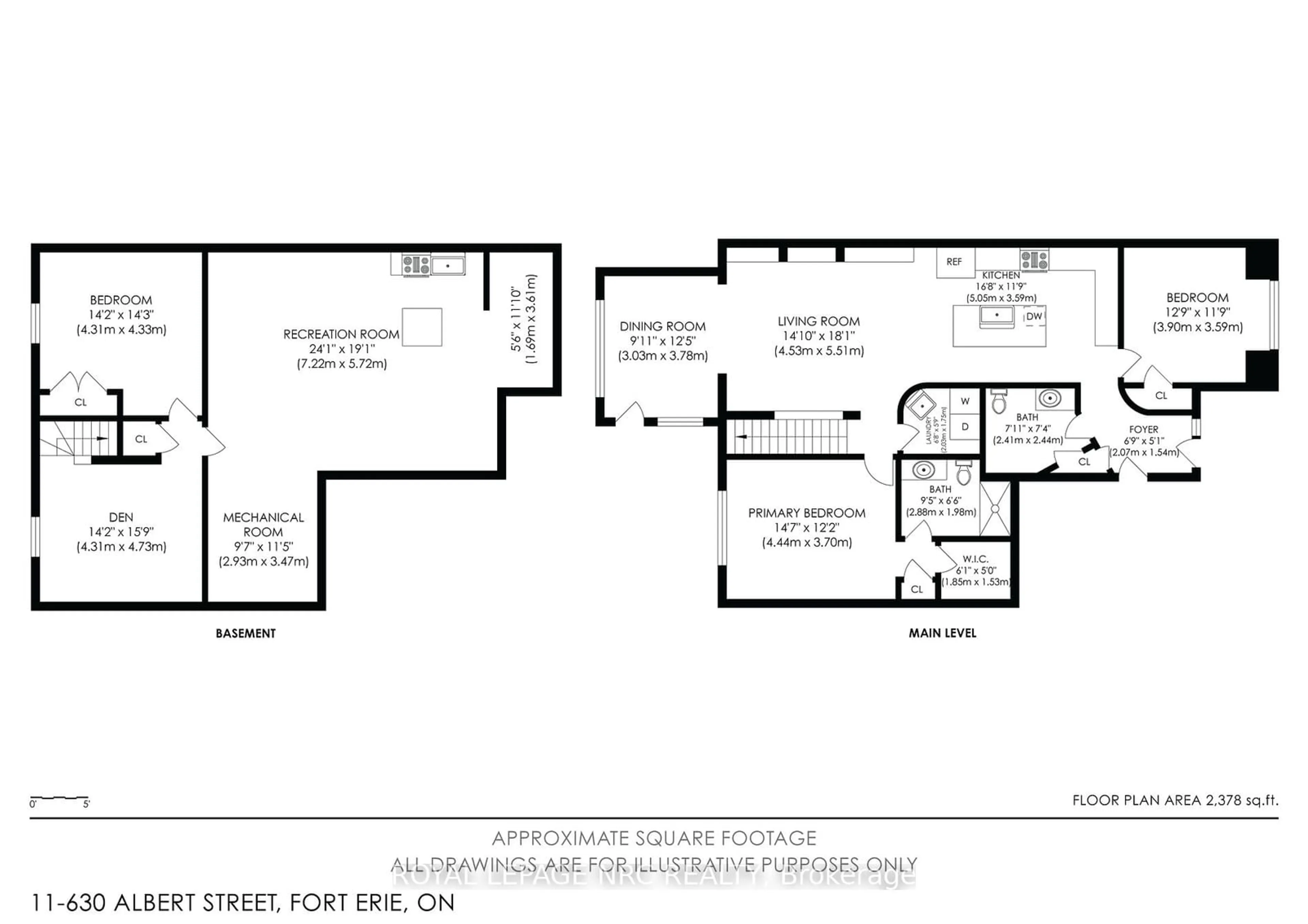 Floor plan for 630 Albert St #11, Fort Erie Ontario L2A 6R7