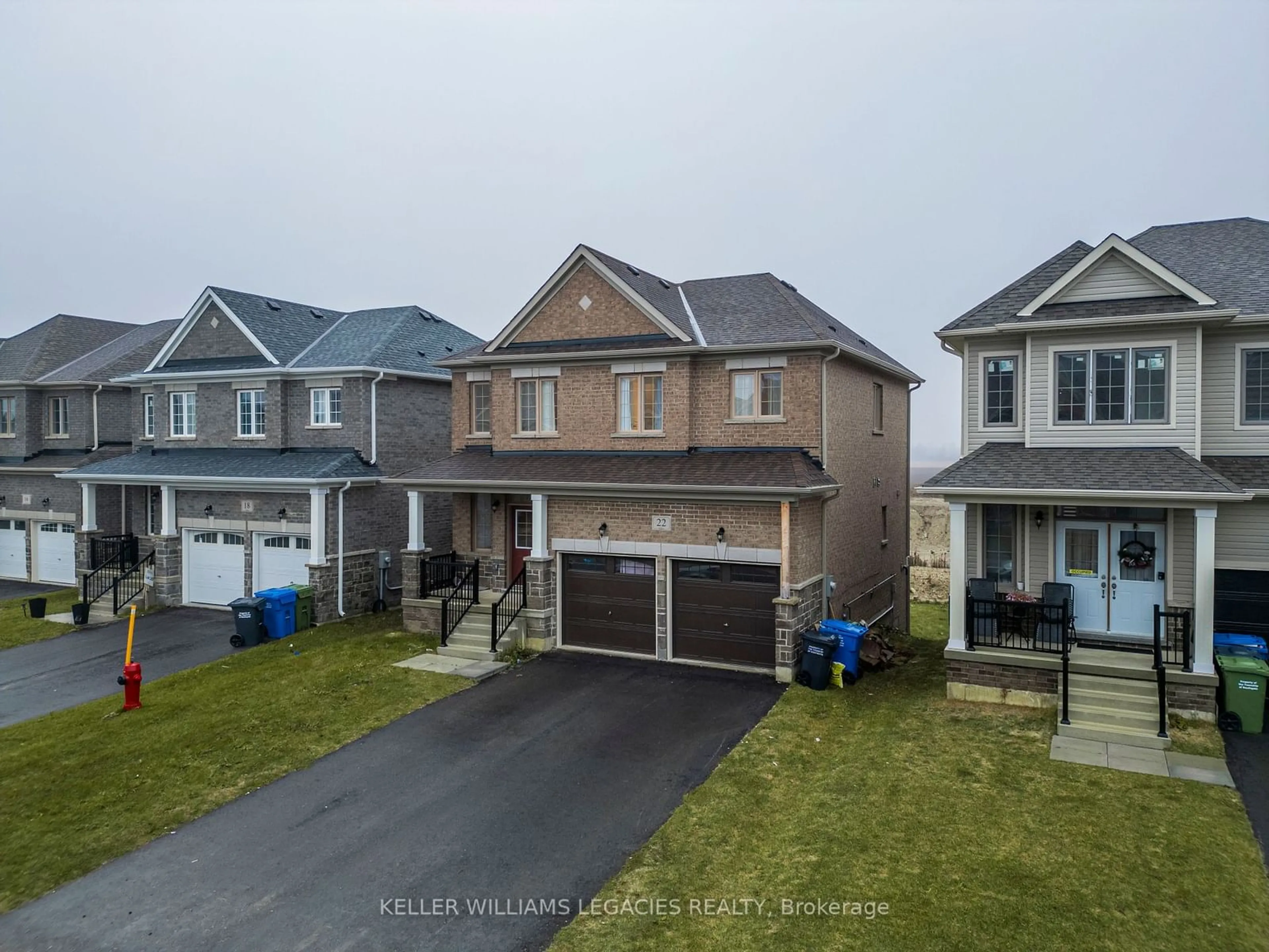 A pic from outside/outdoor area/front of a property/back of a property/a pic from drone, street for 22 Mackenzie St, Southgate Ontario N0C 1B0