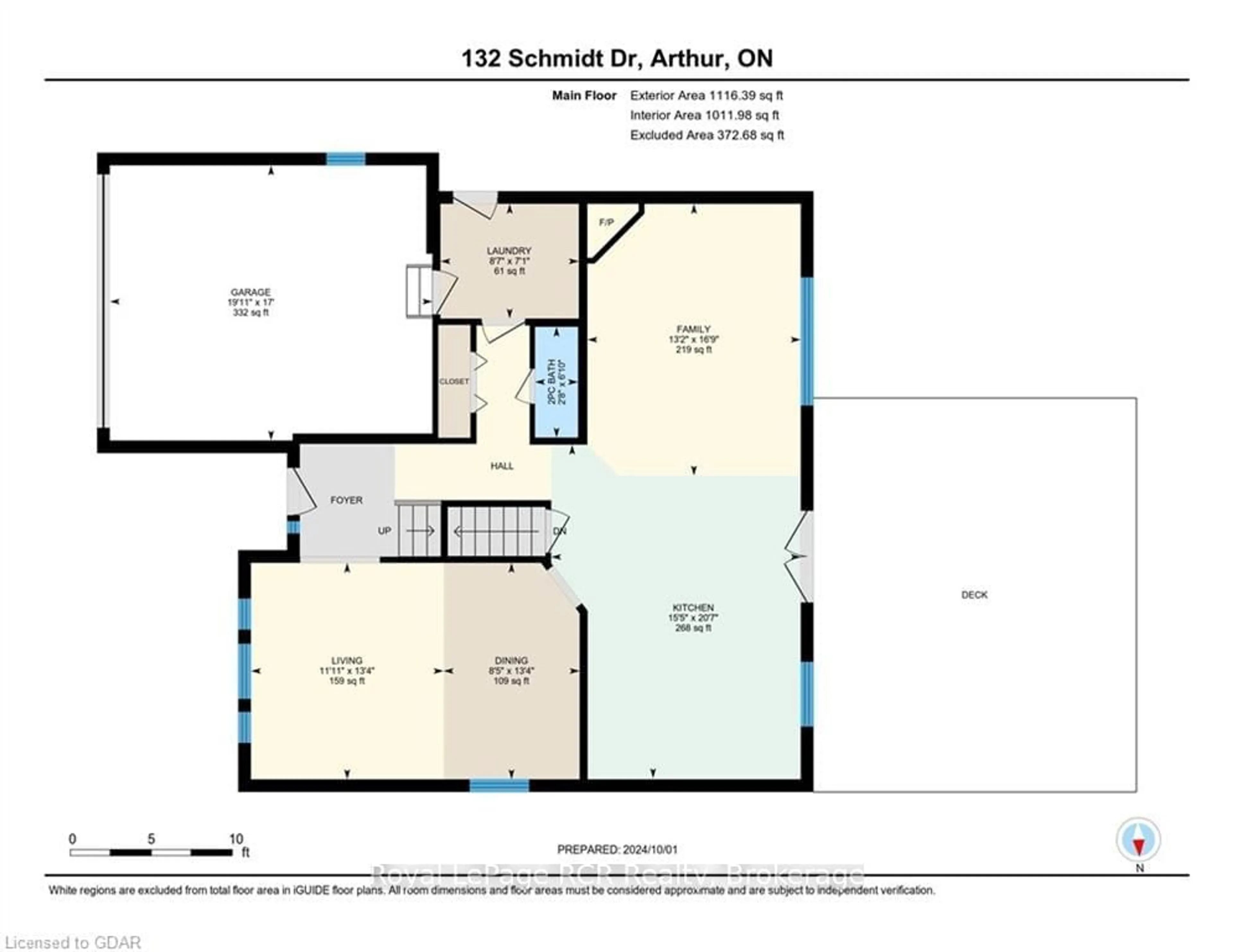 Floor plan for 132 Schmidt Dr, Wellington North Ontario N0G 1A0