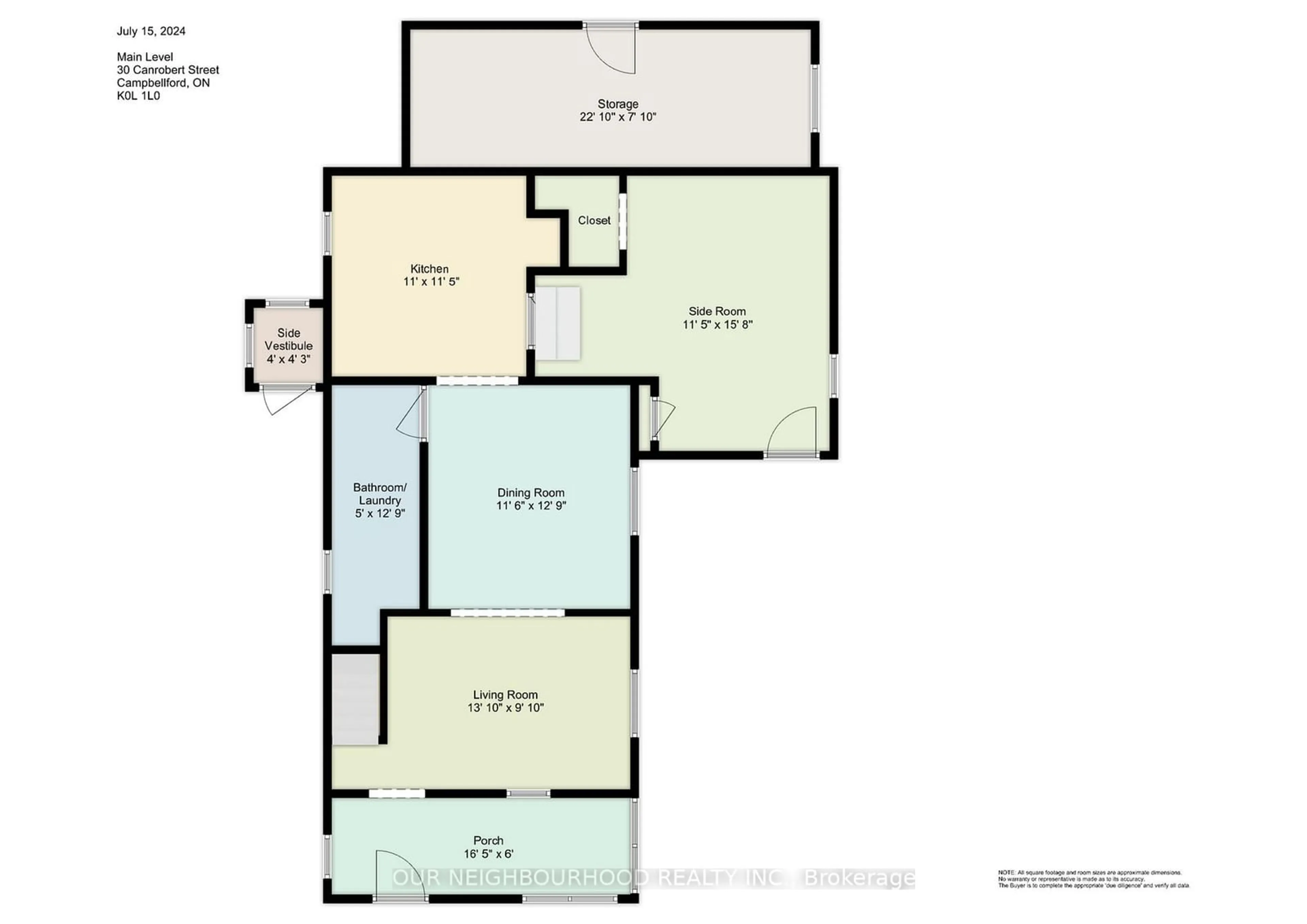 Floor plan for 30 Canrobert St, Trent Hills Ontario K0L 1L0