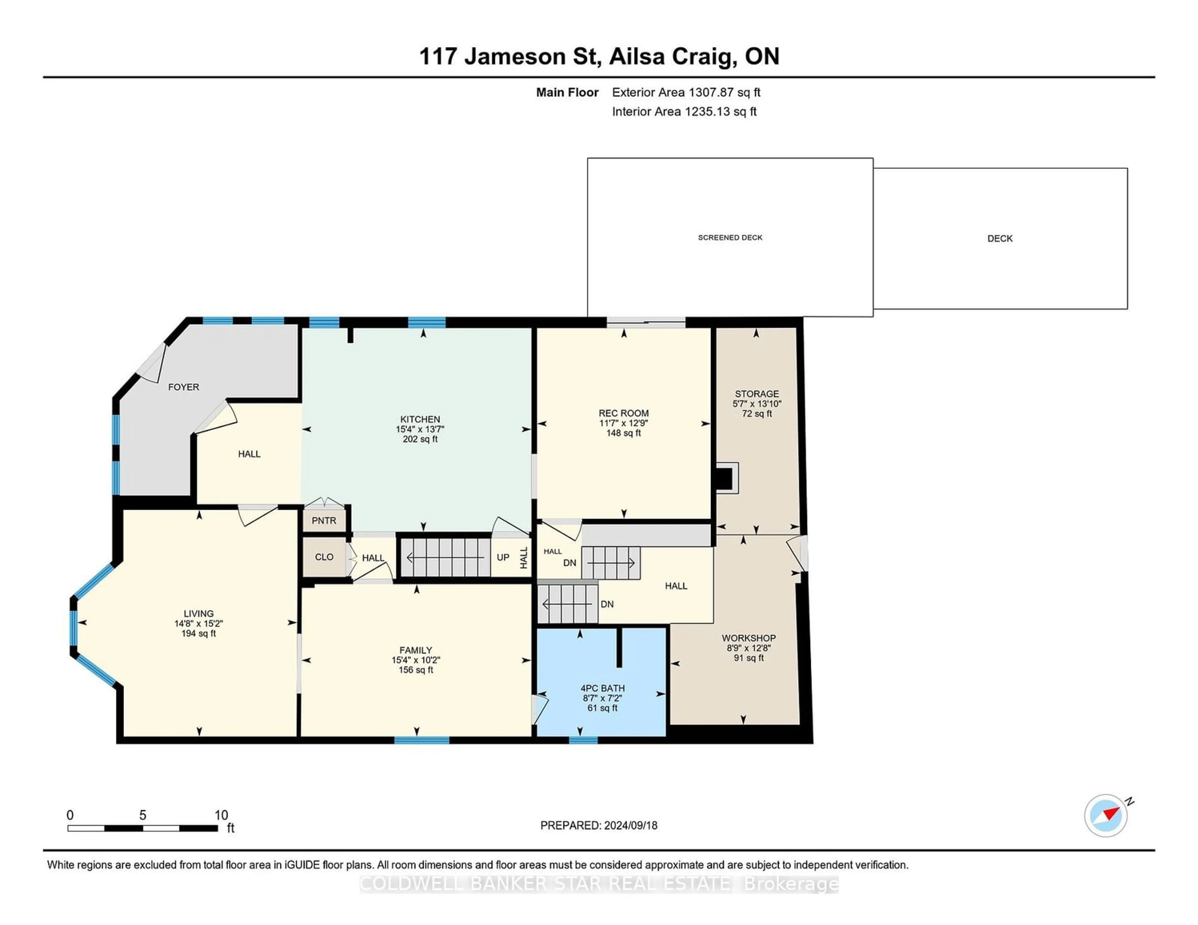 Floor plan for 117 Jameson St, North Middlesex Ontario N0M 1A0