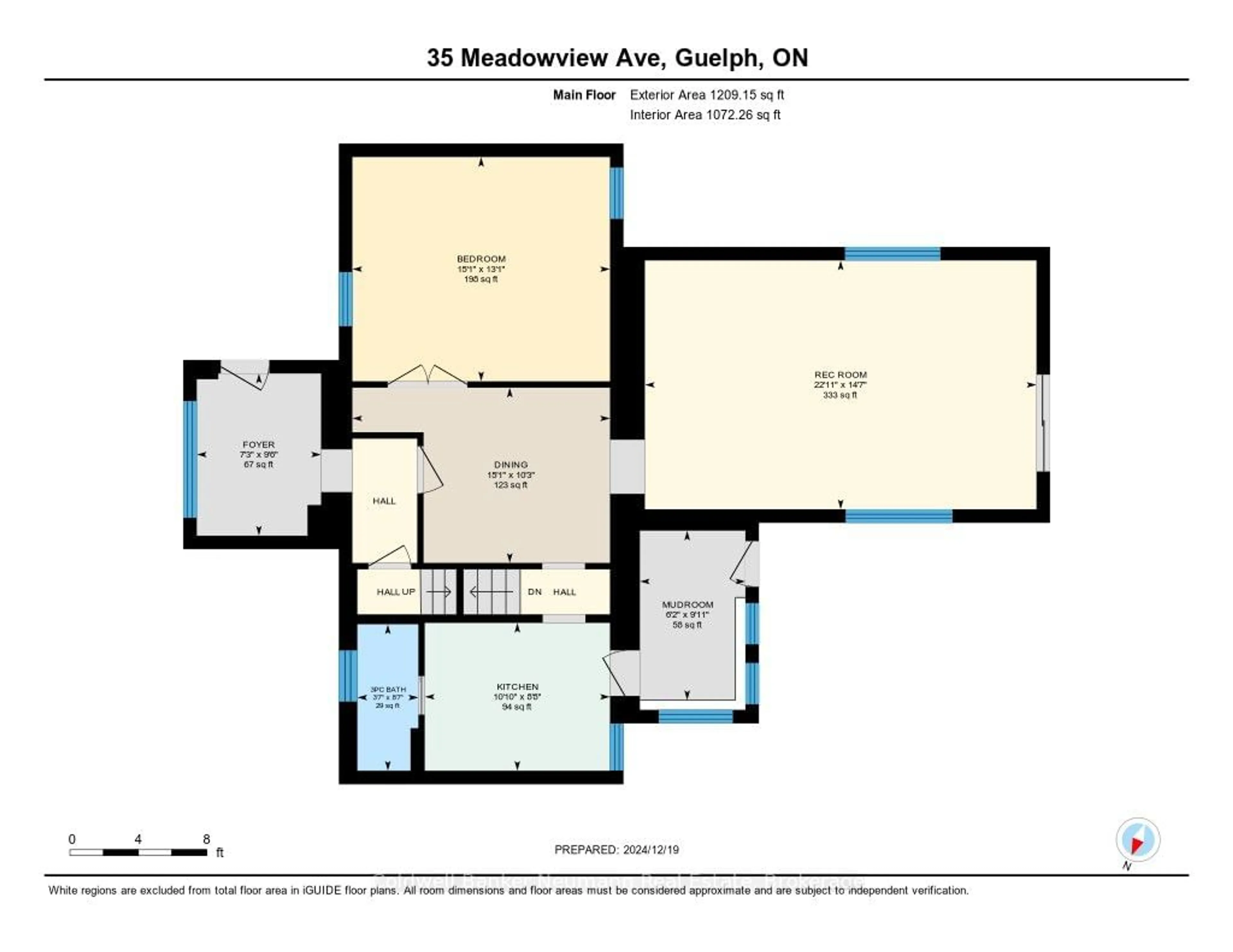 Floor plan for 35 Meadowview Ave, Guelph Ontario N1H 5S7