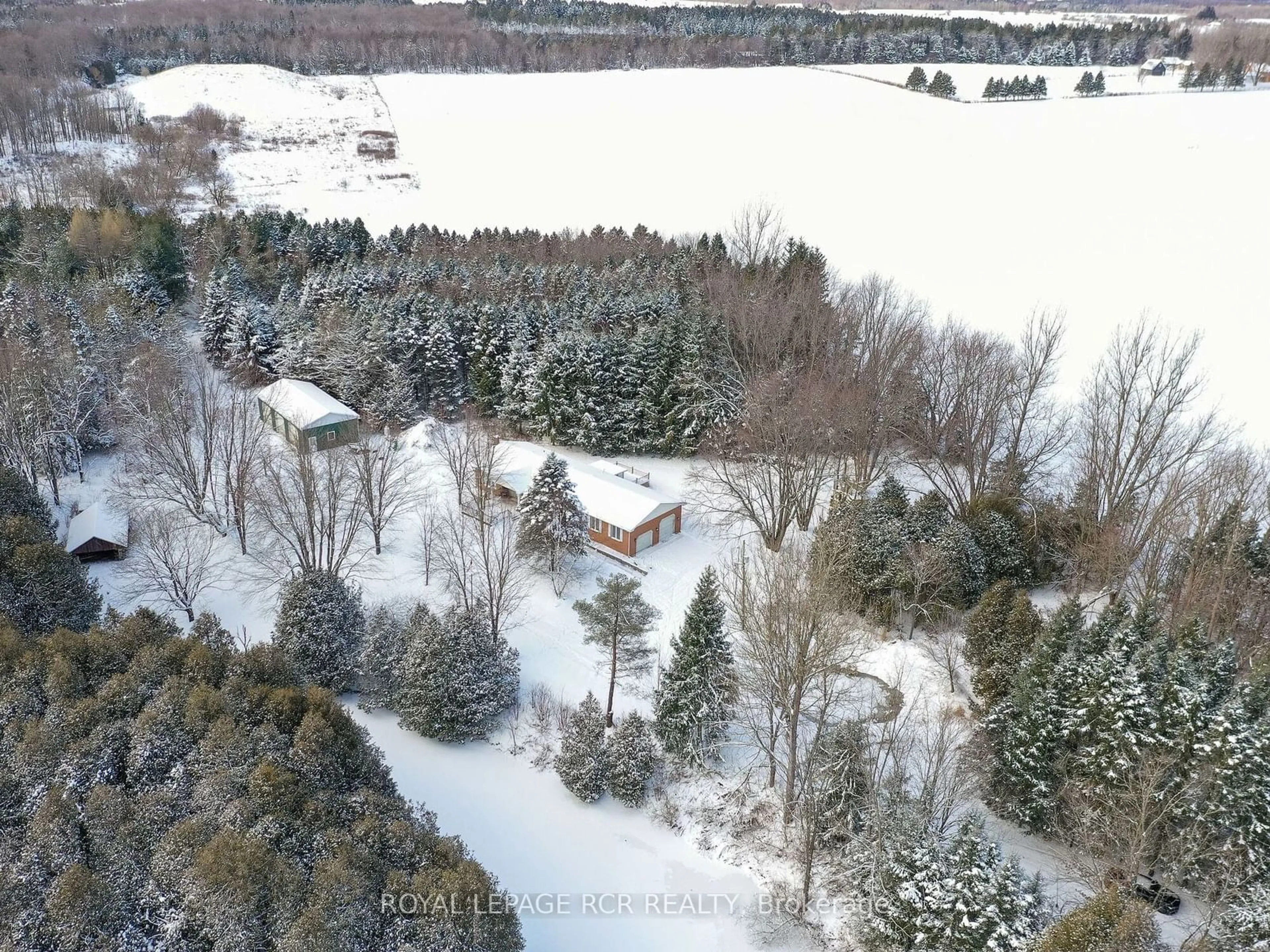 A pic from outside/outdoor area/front of a property/back of a property/a pic from drone, water/lake/river/ocean view for 556252 Mulmur Melancthon Town Line, Melancthon Ontario L9V 1W5