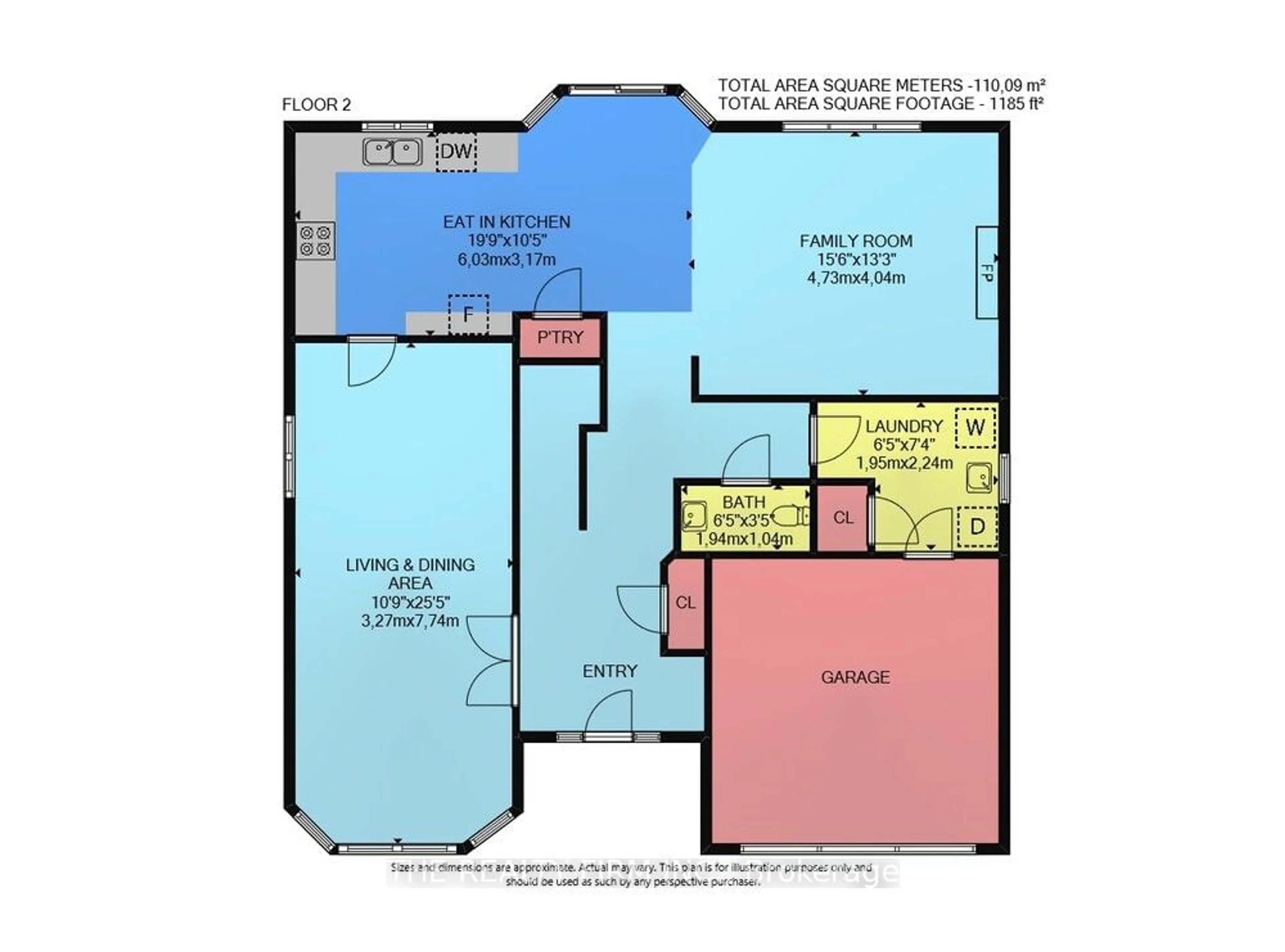 Floor plan for 1162 Thornley St, London Ontario N6K 4V5