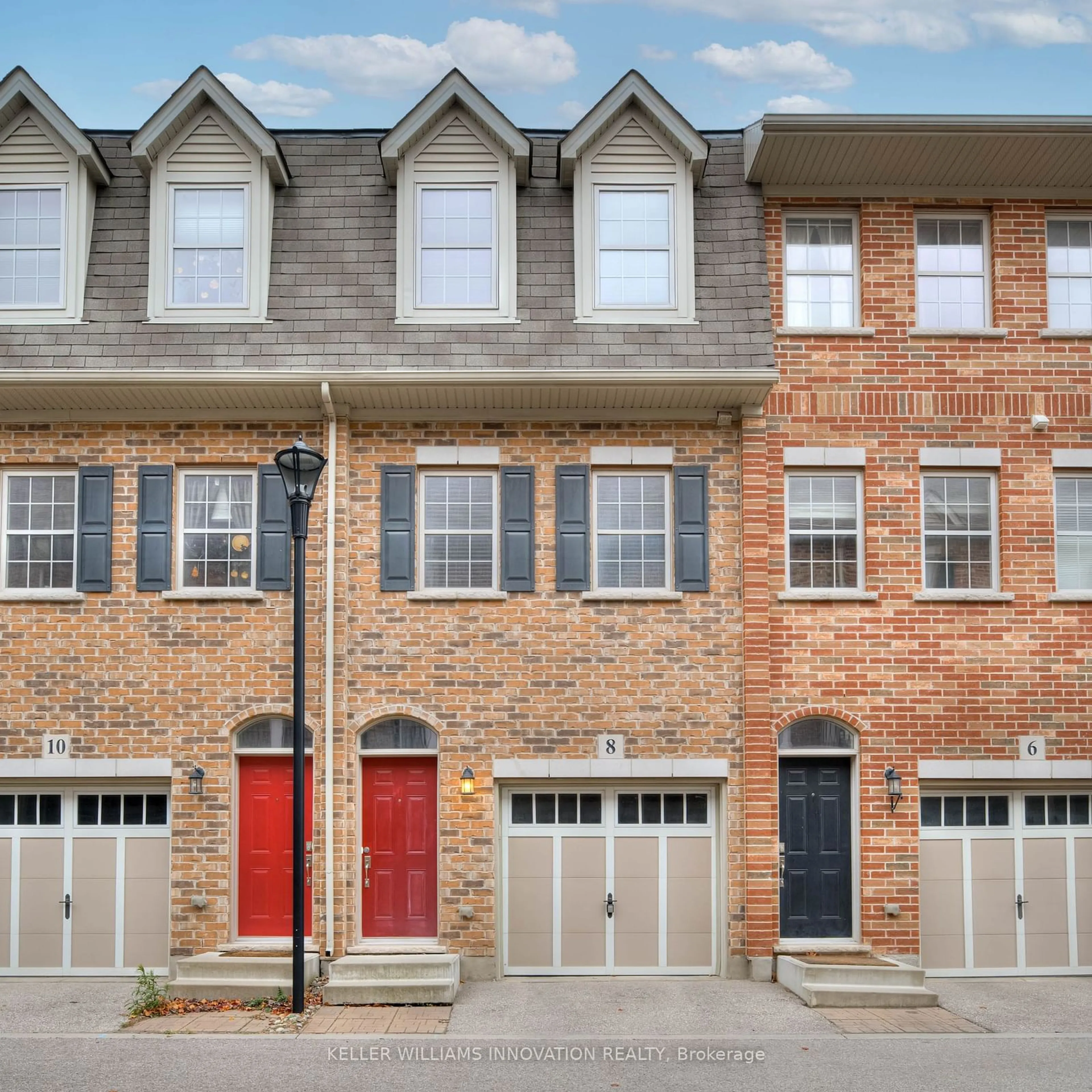 Home with brick exterior material, street for 8 Cheltenham Mews, Kitchener Ontario N2H 0B2