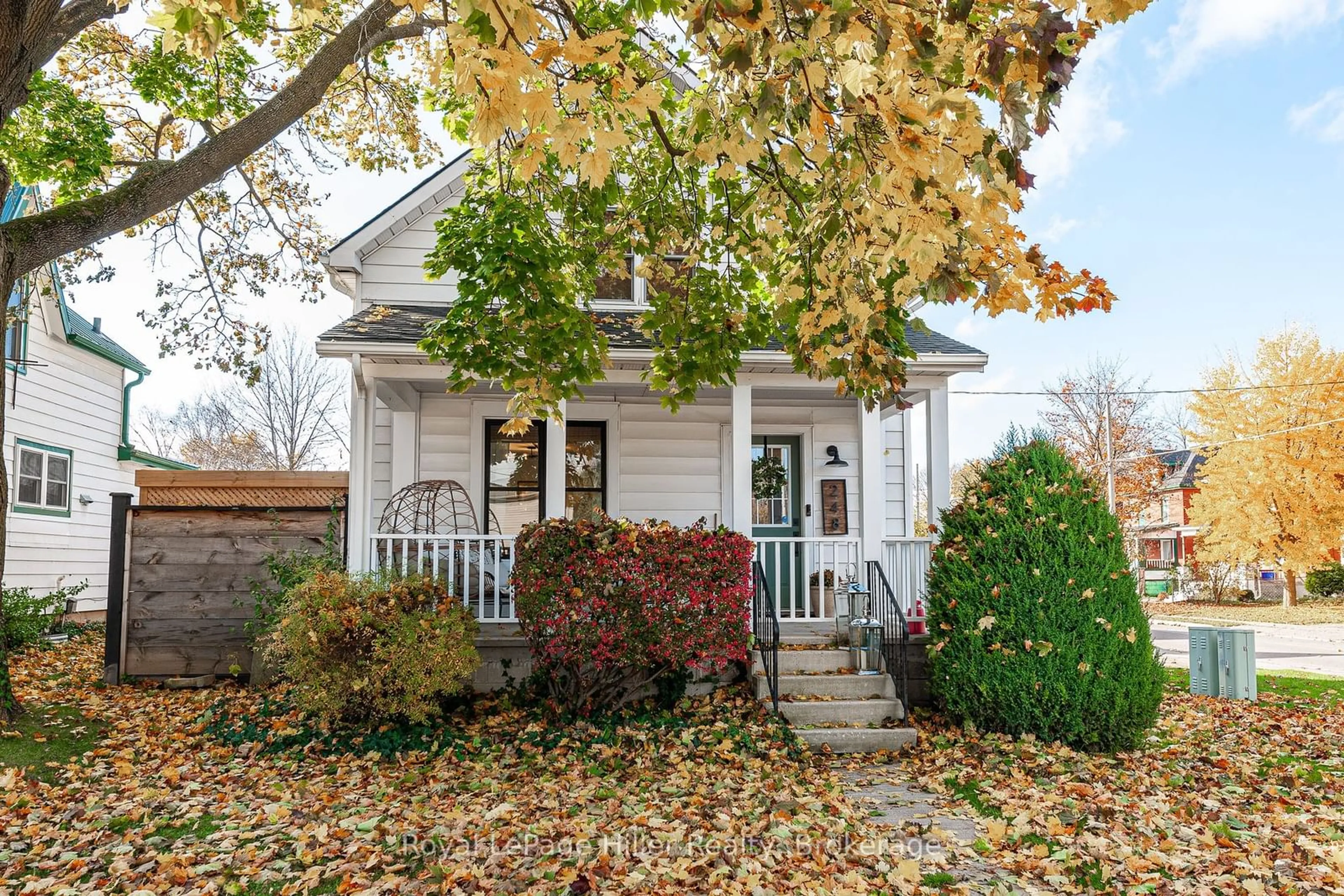 Home with vinyl exterior material, street for 248 Romeo St, Stratford Ontario N5A 4T5