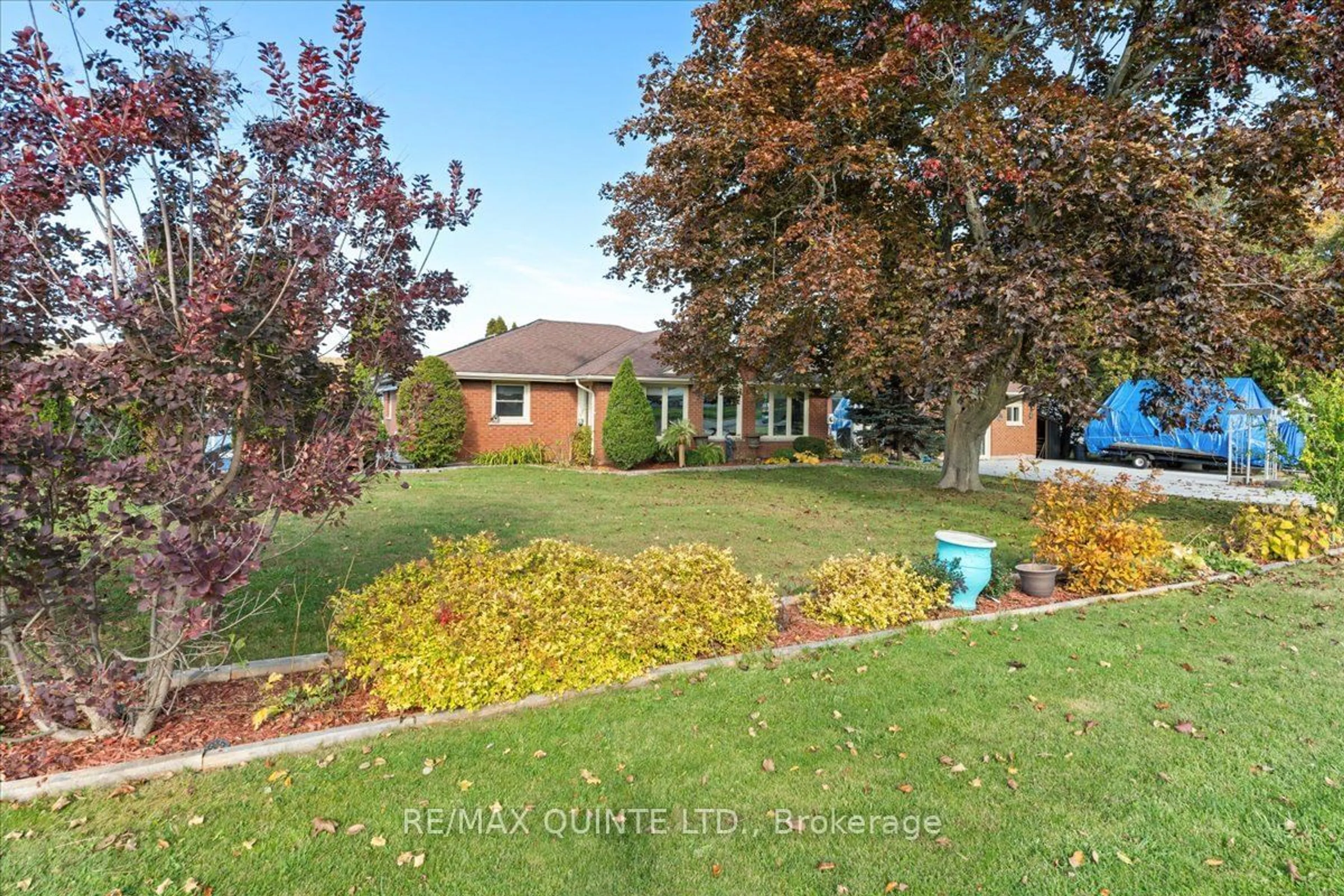 A pic from outside/outdoor area/front of a property/back of a property/a pic from drone, street for 511 Frankford-Stirling Rd, Quinte West Ontario K0K 2C0