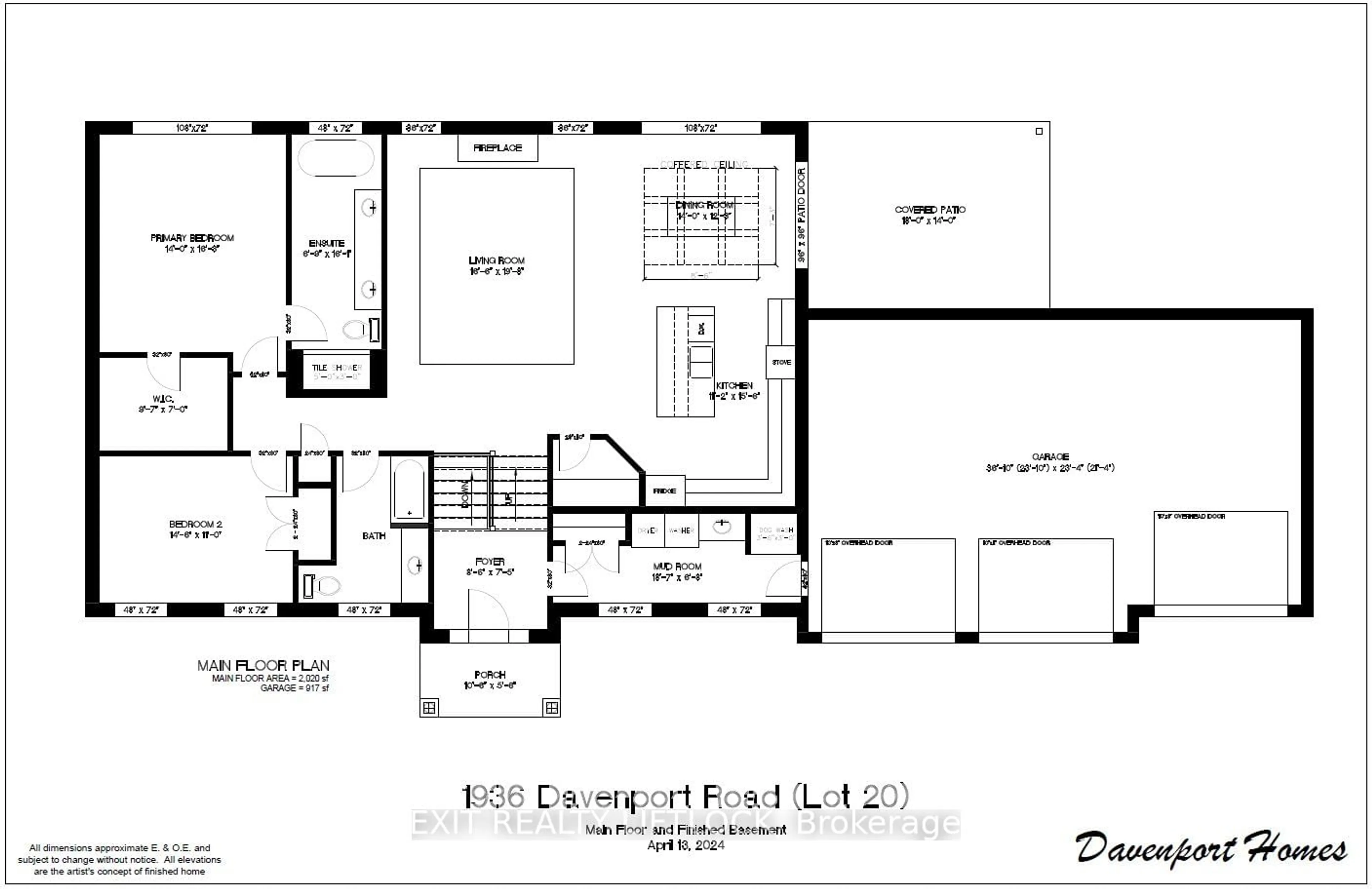 Floor plan for 1936 Davenport Rd, Cavan Monaghan Ontario L0A 1C0