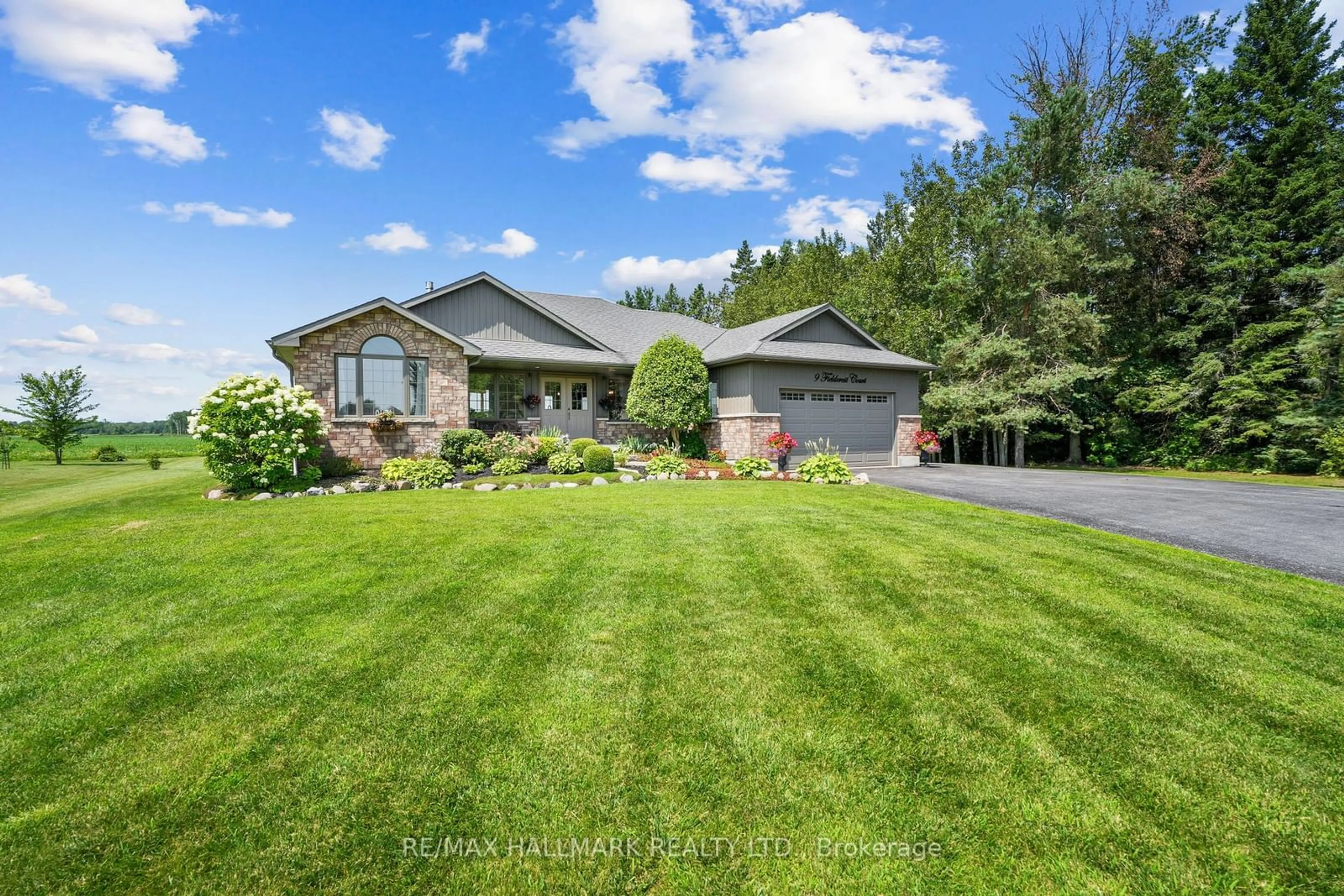 A pic from outside/outdoor area/front of a property/back of a property/a pic from drone, water/lake/river/ocean view for 9 Fieldcrest Crt, Brighton Ontario K0K 1R0