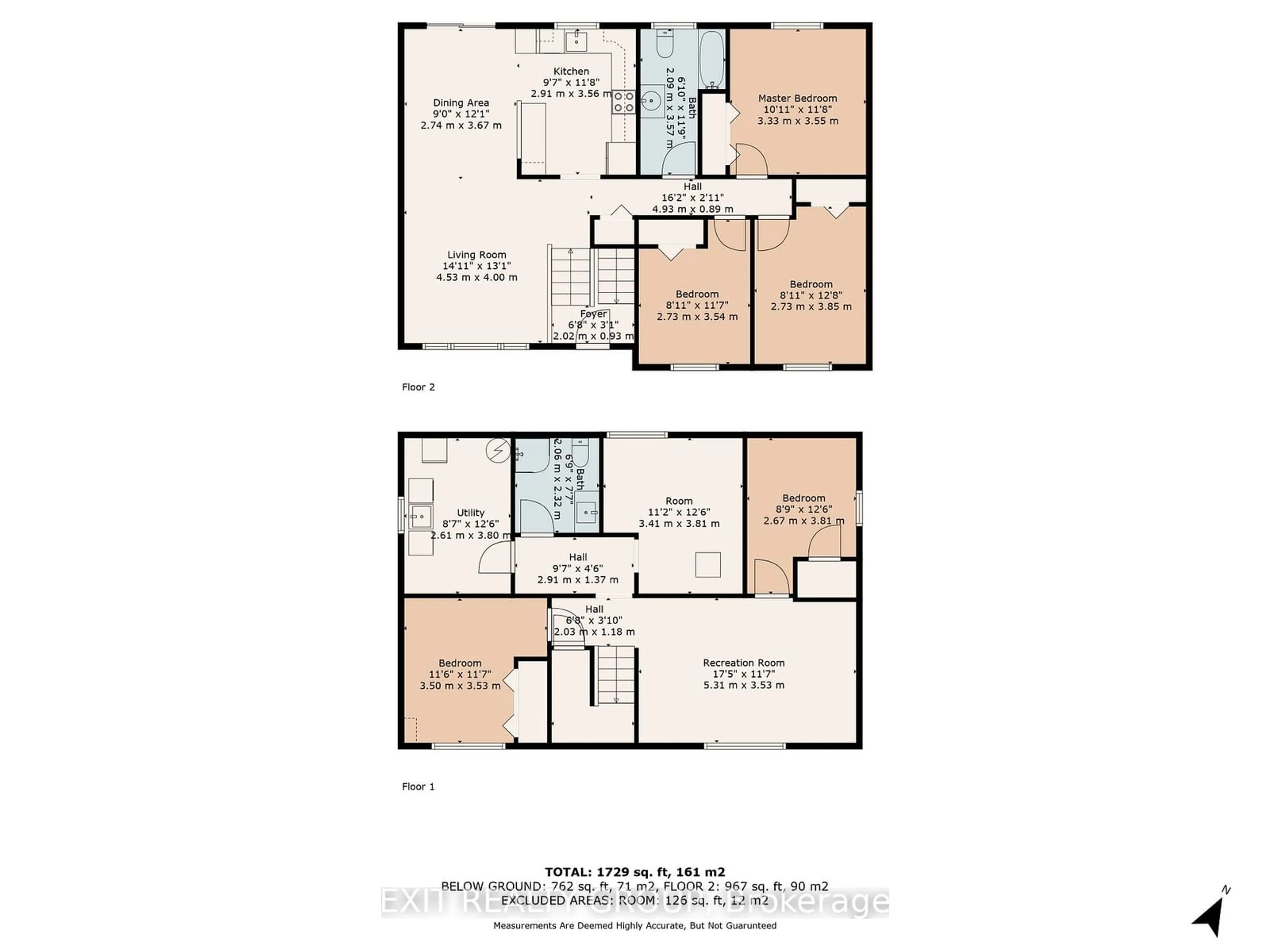 Floor plan for 44 Van Alstine Dr, Quinte West Ontario K8V 6K8