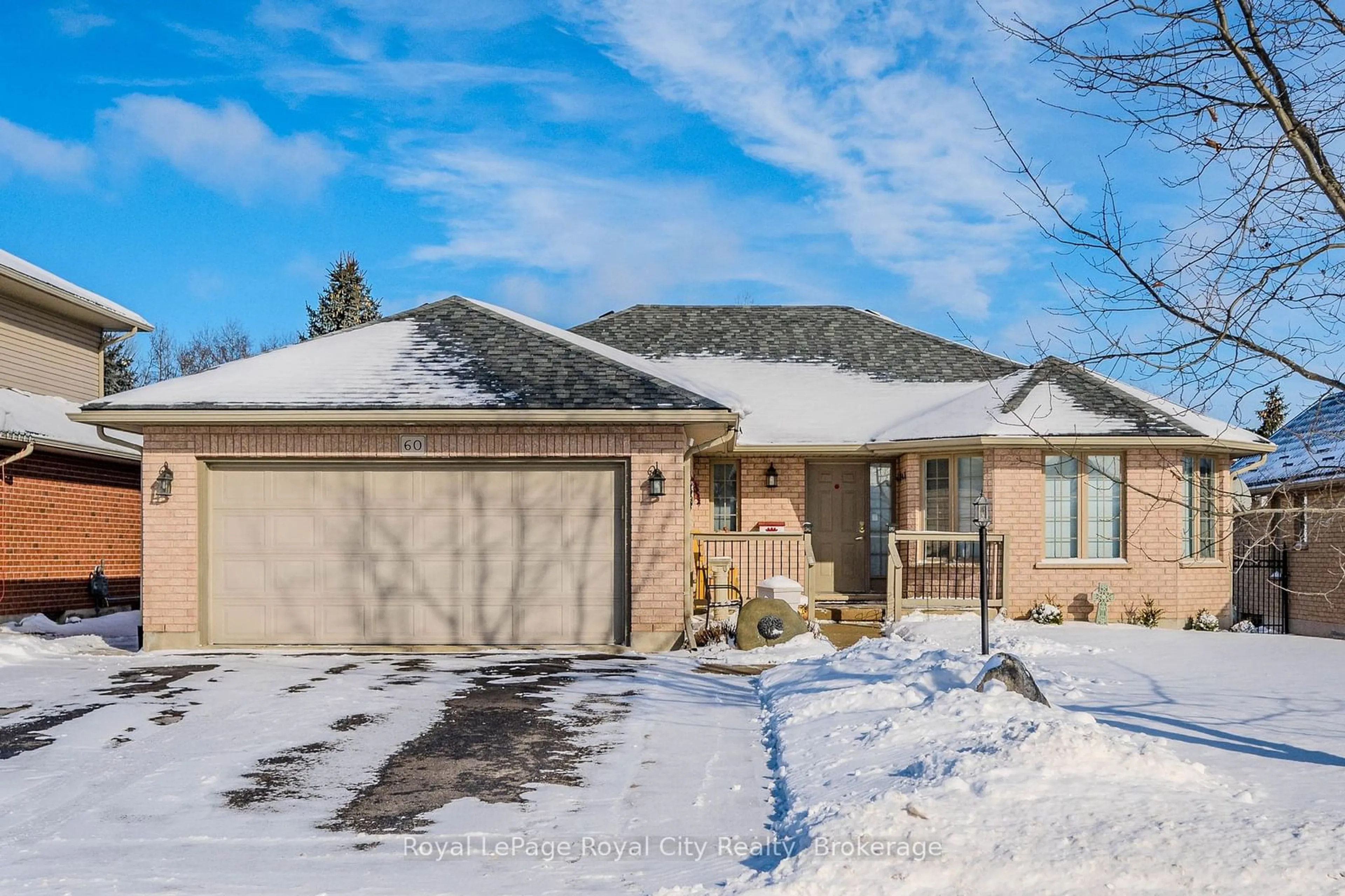 Home with brick exterior material, street for 60 Stanley Cres, Centre Wellington Ontario N0B 1S0