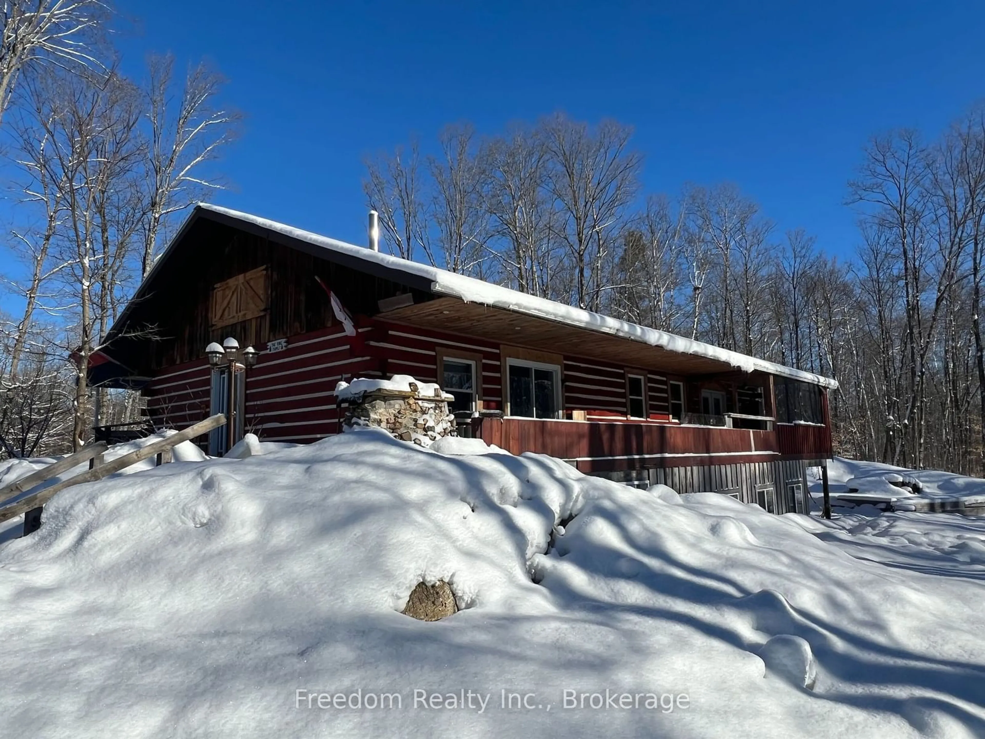 A pic from outside/outdoor area/front of a property/back of a property/a pic from drone, building for 524 BLACK RIVER Rd, Kawartha Lakes Ontario L0K 2B0