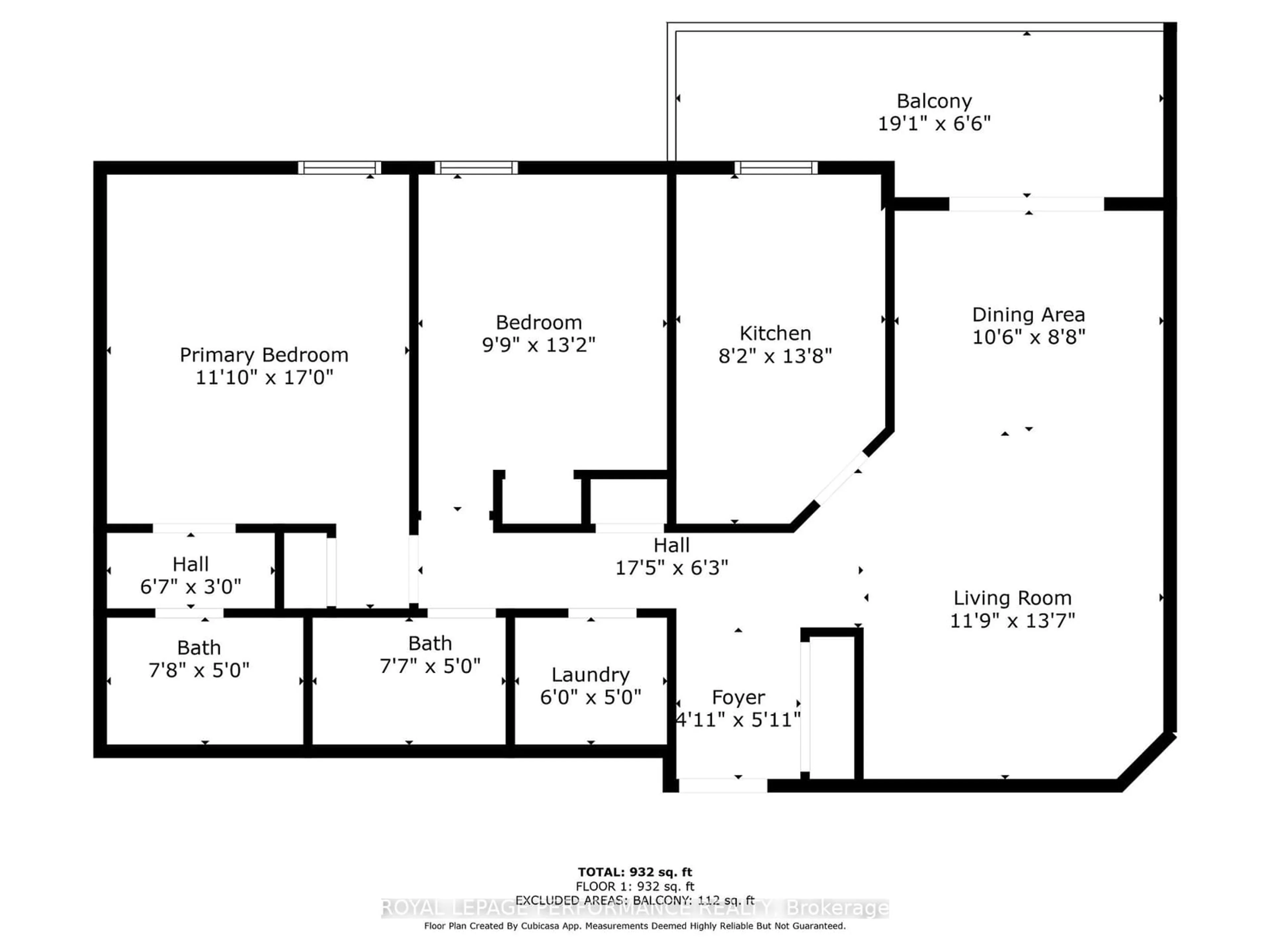 Floor plan for 1705 Playfair Dr #604, Alta Vista and Area Ontario K1H 8P6