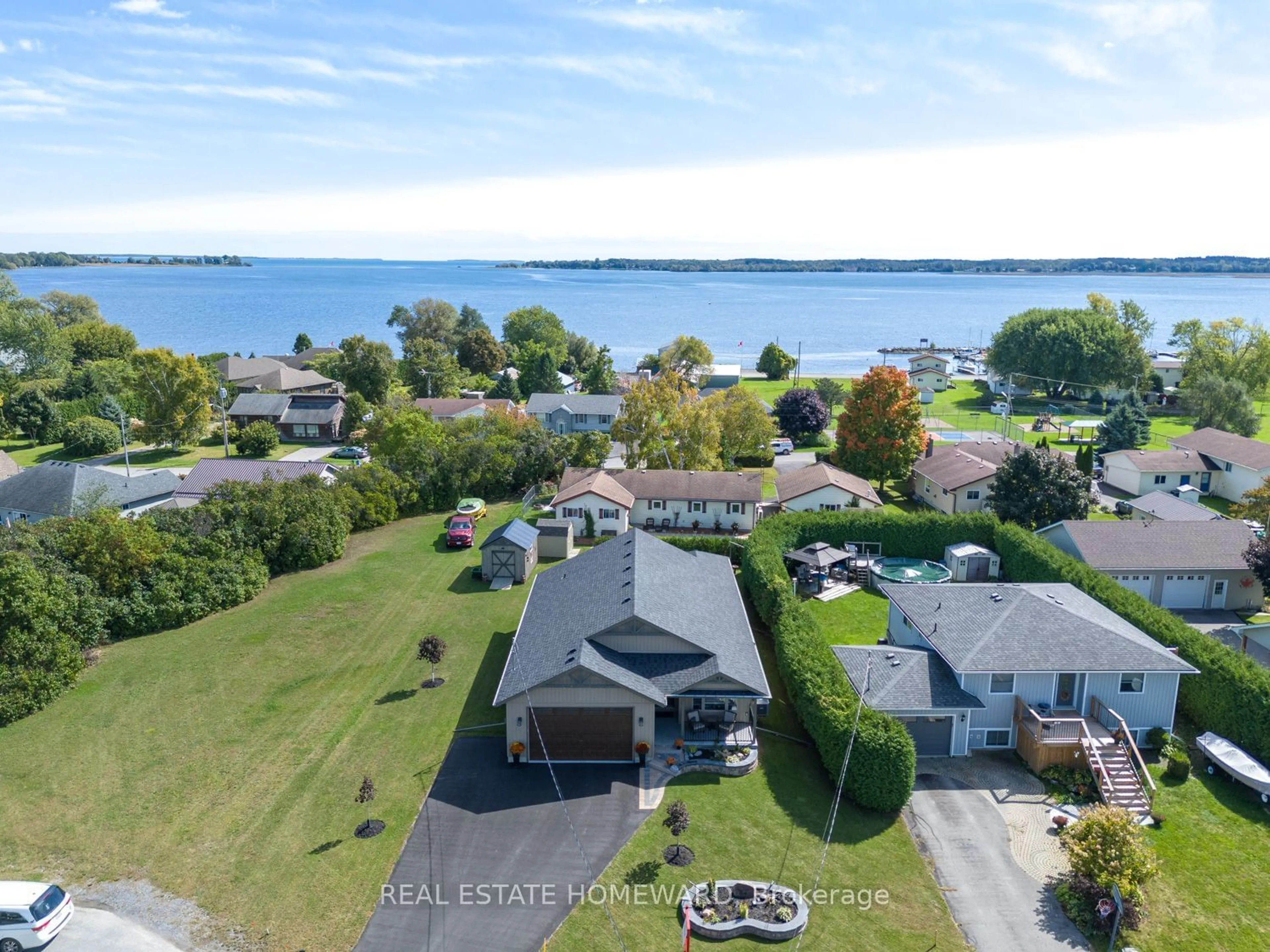 A pic from outside/outdoor area/front of a property/back of a property/a pic from drone, water/lake/river/ocean view for 17 Elgin St, Brighton Ontario K0K 1H0