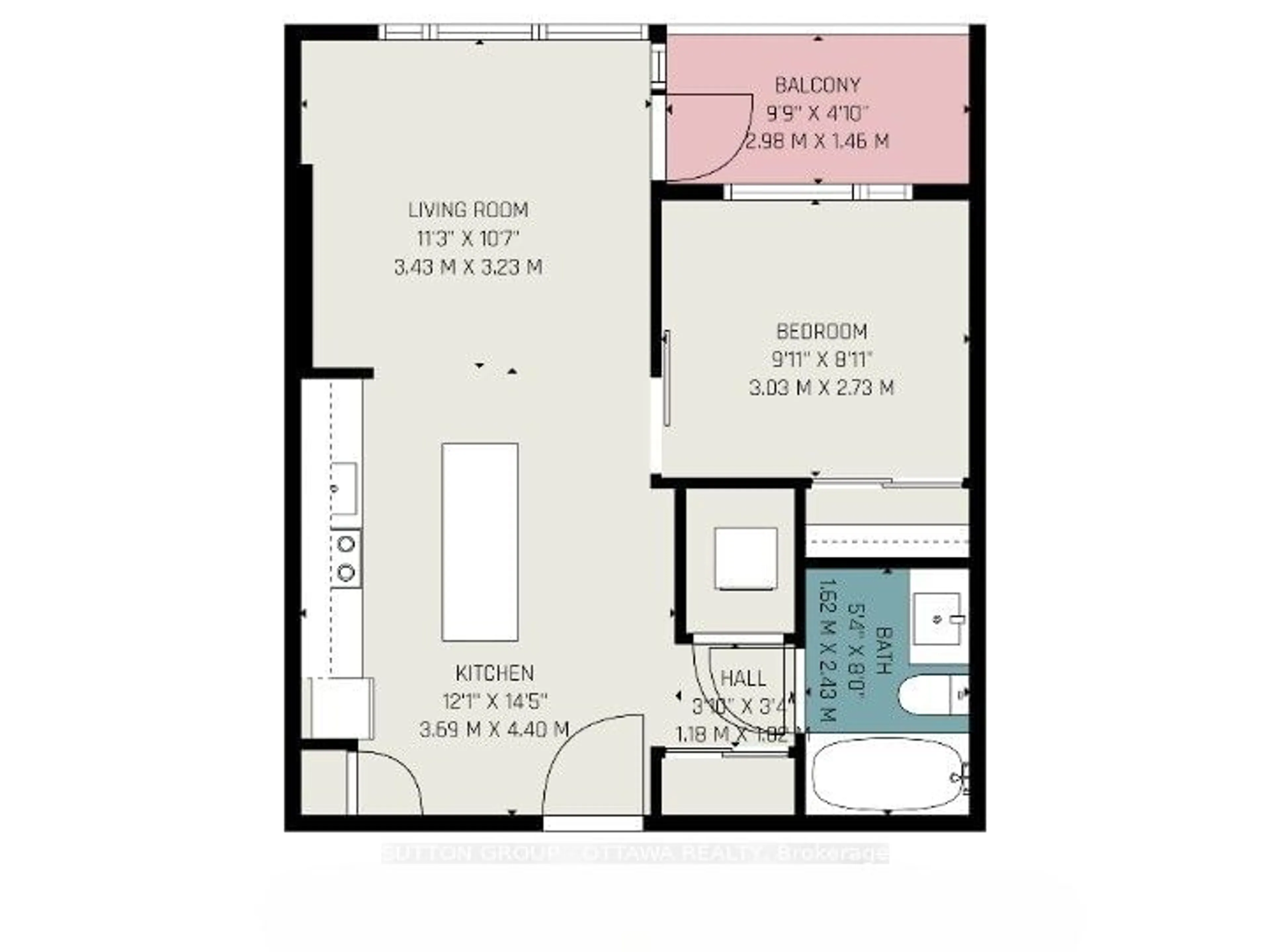 Floor plan for 360 Patricia Avenue Rd #509, Westboro - Hampton Park Ontario K1Z 0A8