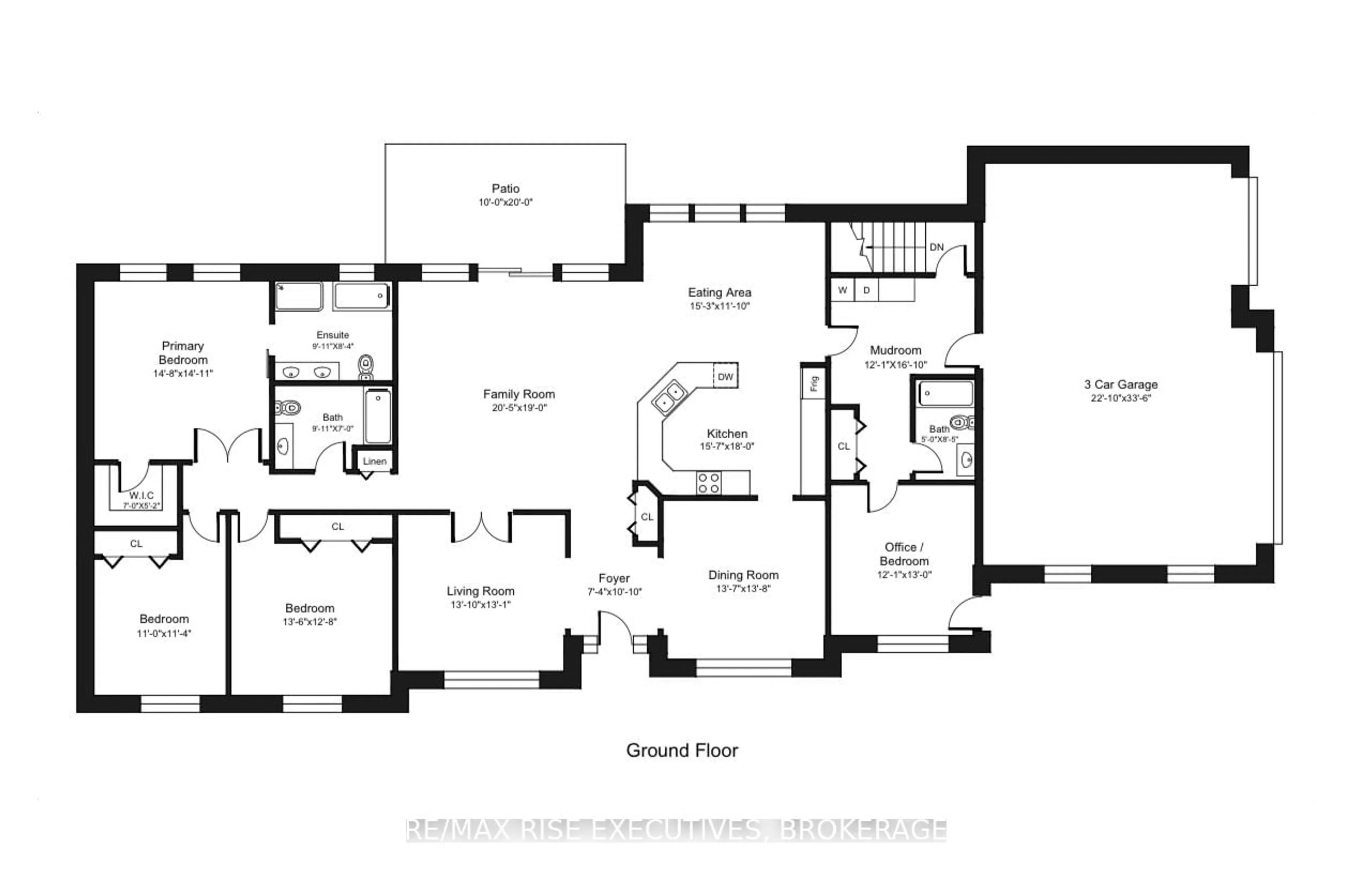 Floor plan for 134 HINEMAN St, Kingston Ontario K7L 0G2