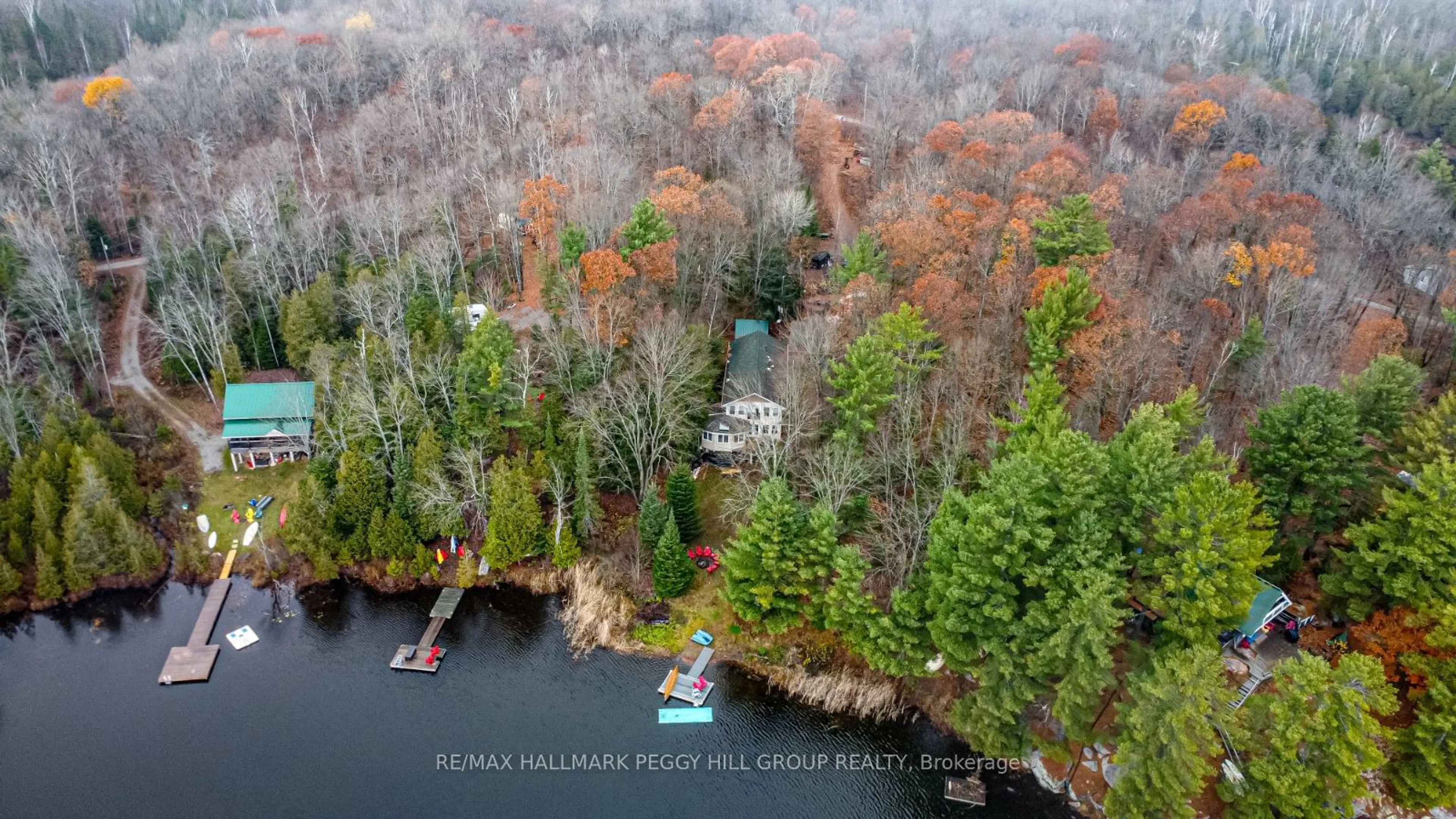 A pic from outside/outdoor area/front of a property/back of a property/a pic from drone, water/lake/river/ocean view for 4 Clover Crt, Kawartha Lakes Ontario K0M 2A0