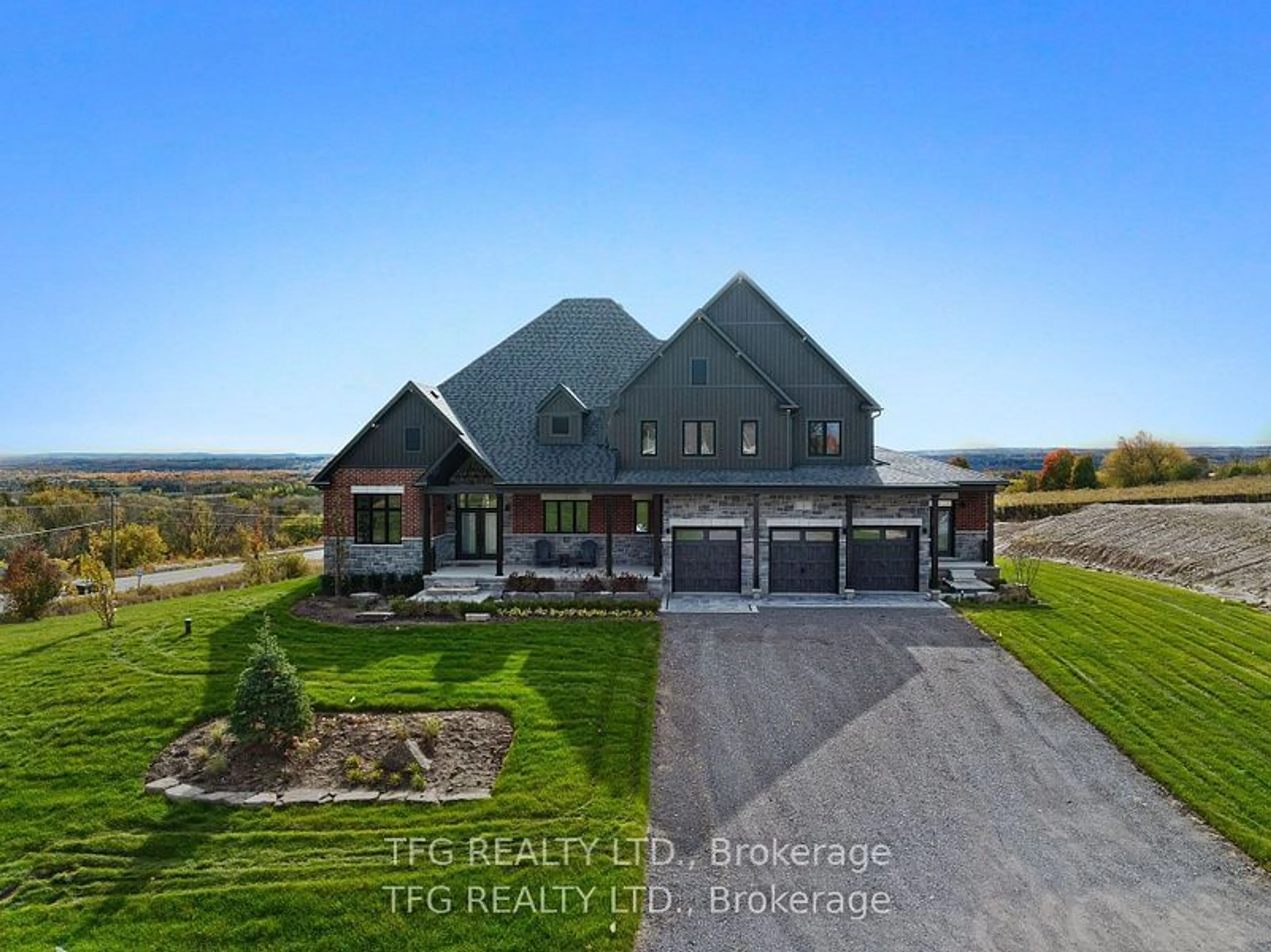 A pic from outside/outdoor area/front of a property/back of a property/a pic from drone, water/lake/river/ocean view for 1 Cameron Crt, Cavan Monaghan Ontario L0A 1C0