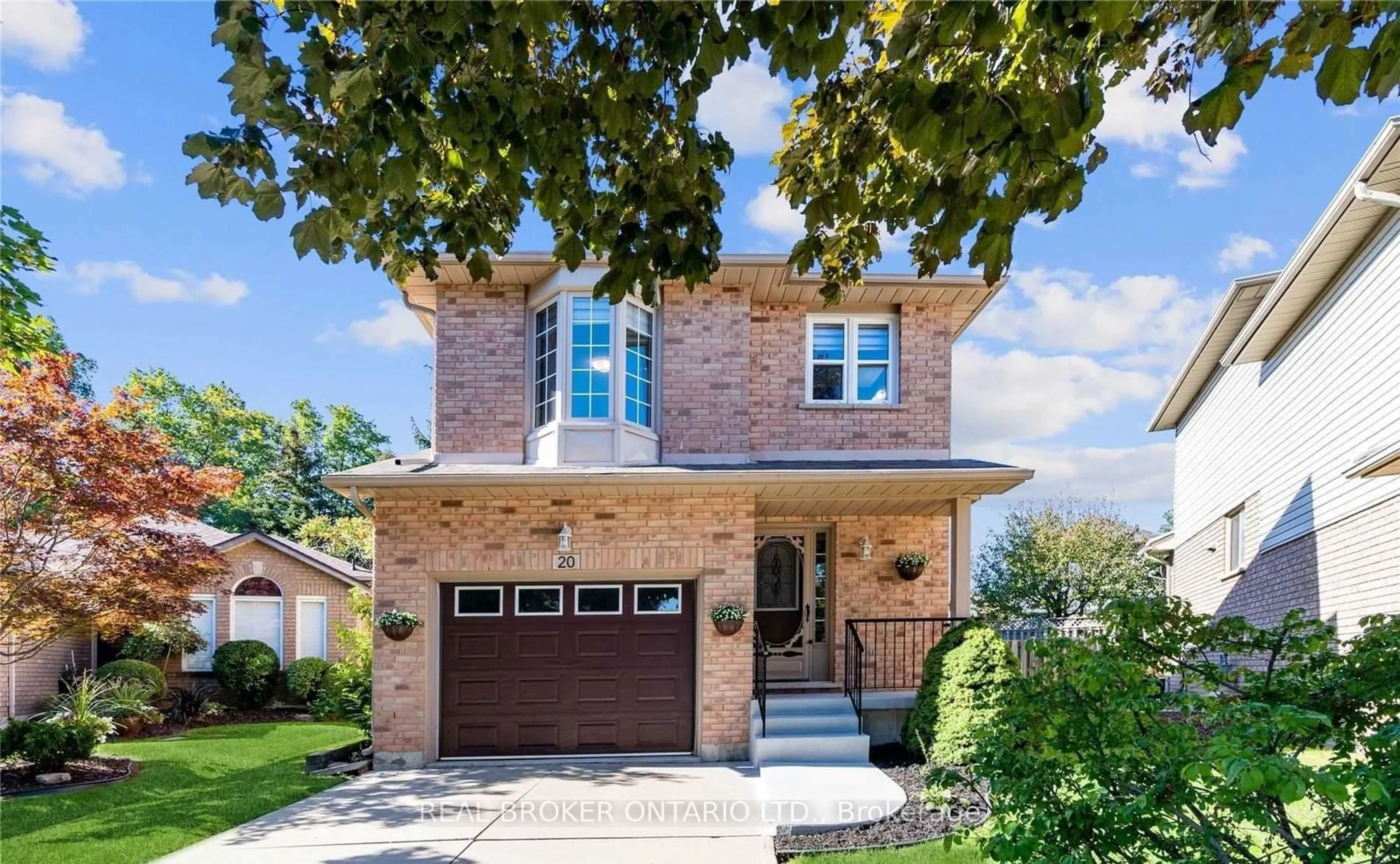 Home with brick exterior material, street for 20 Elderridge Crt, Hamilton Ontario L8J 3R1