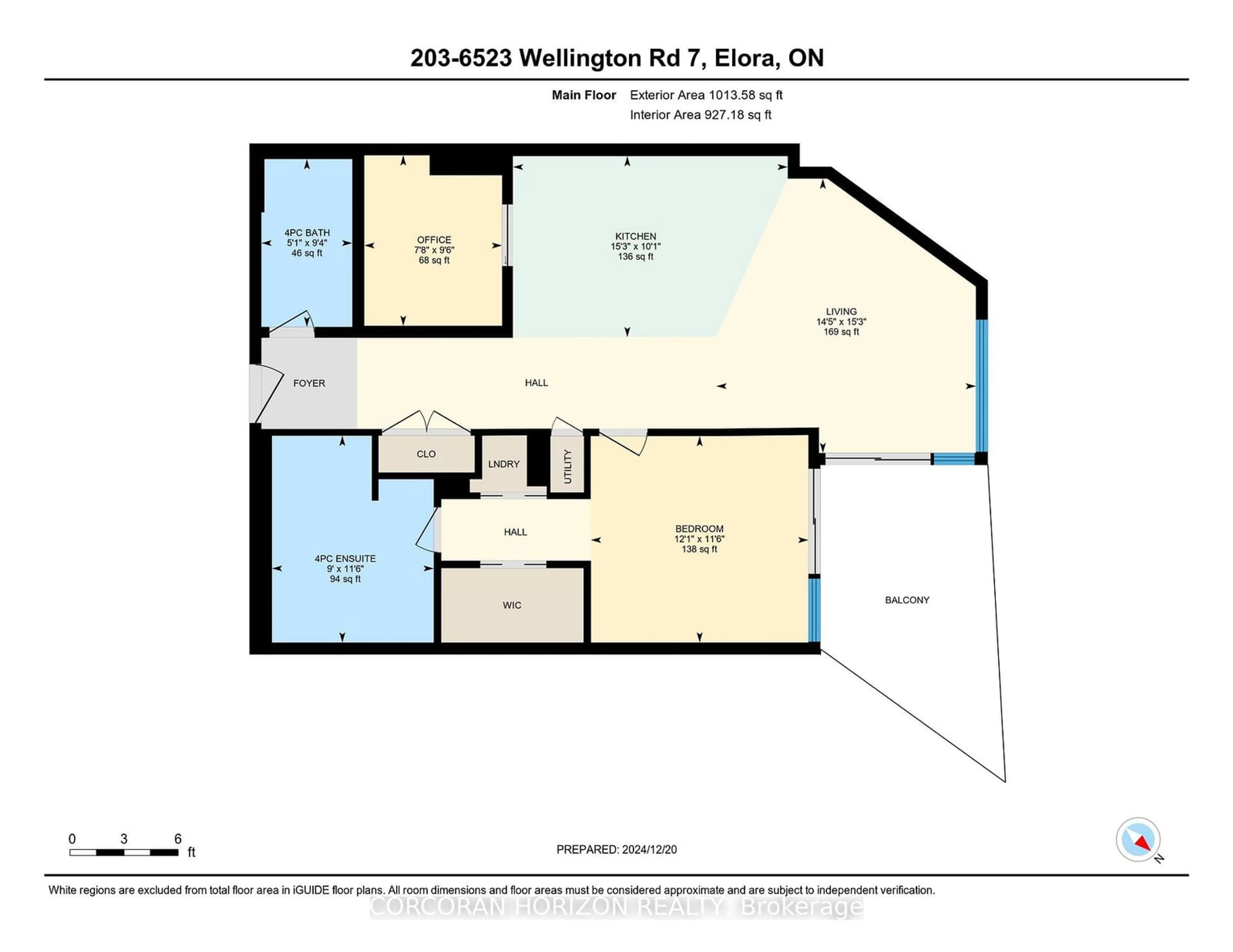 Floor plan for 6523 Wellington 7 Rd #203, Centre Wellington Ontario N0B 1S0