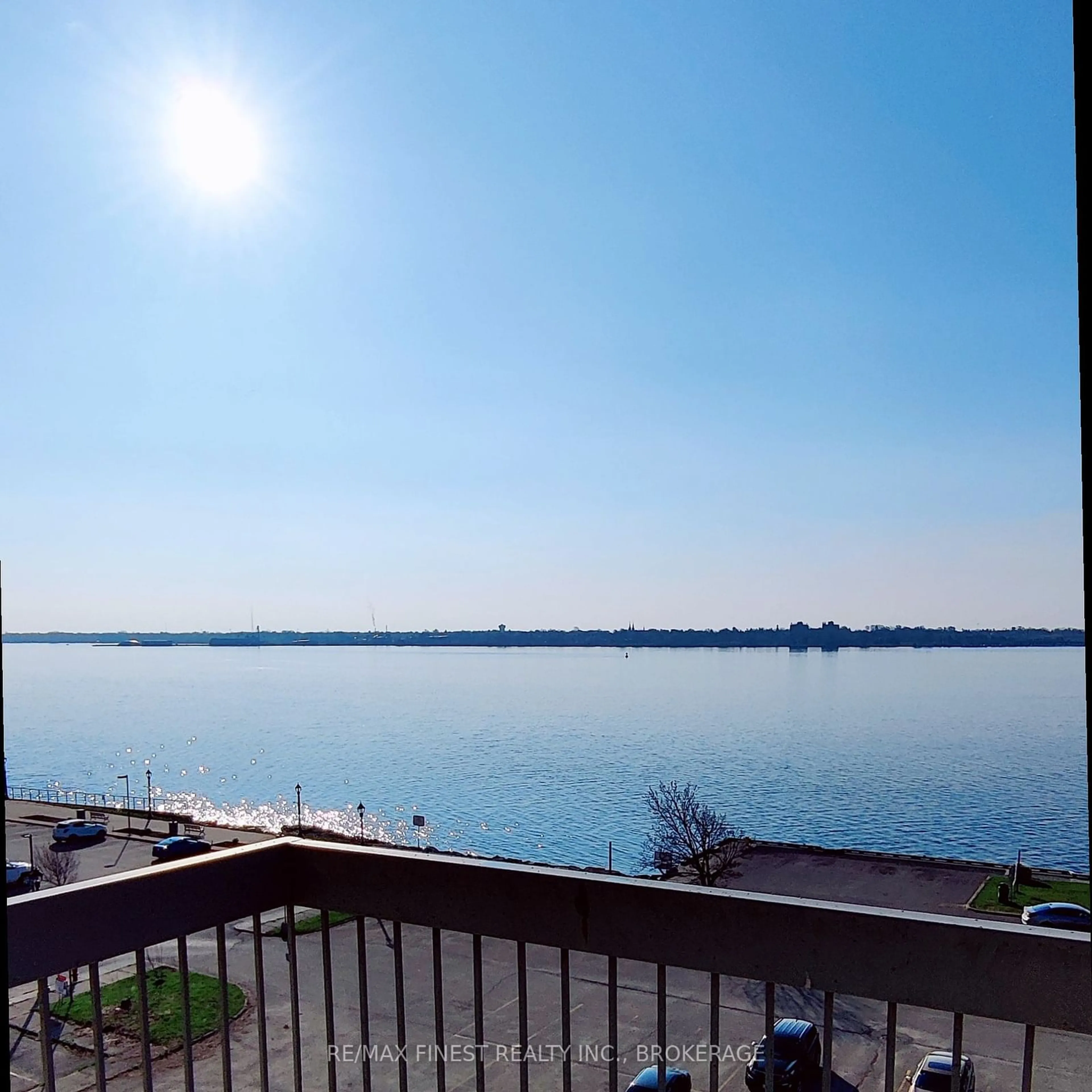 Balcony in the apartment, water/lake/river/ocean view for 235 Water St #607, Prescott Ontario K0E 1T0