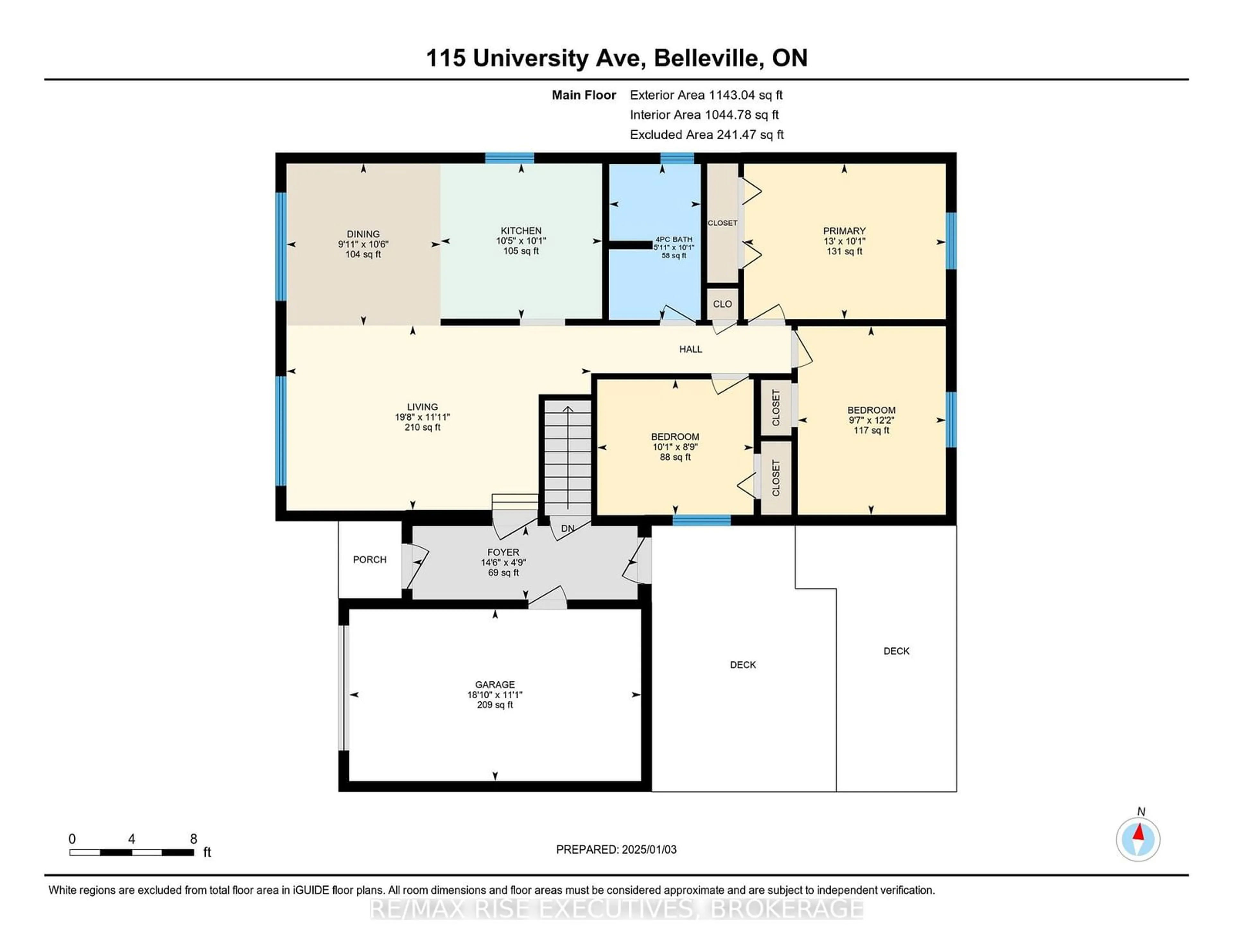 Floor plan for 115 University Ave, Belleville Ontario K8N 4Y4