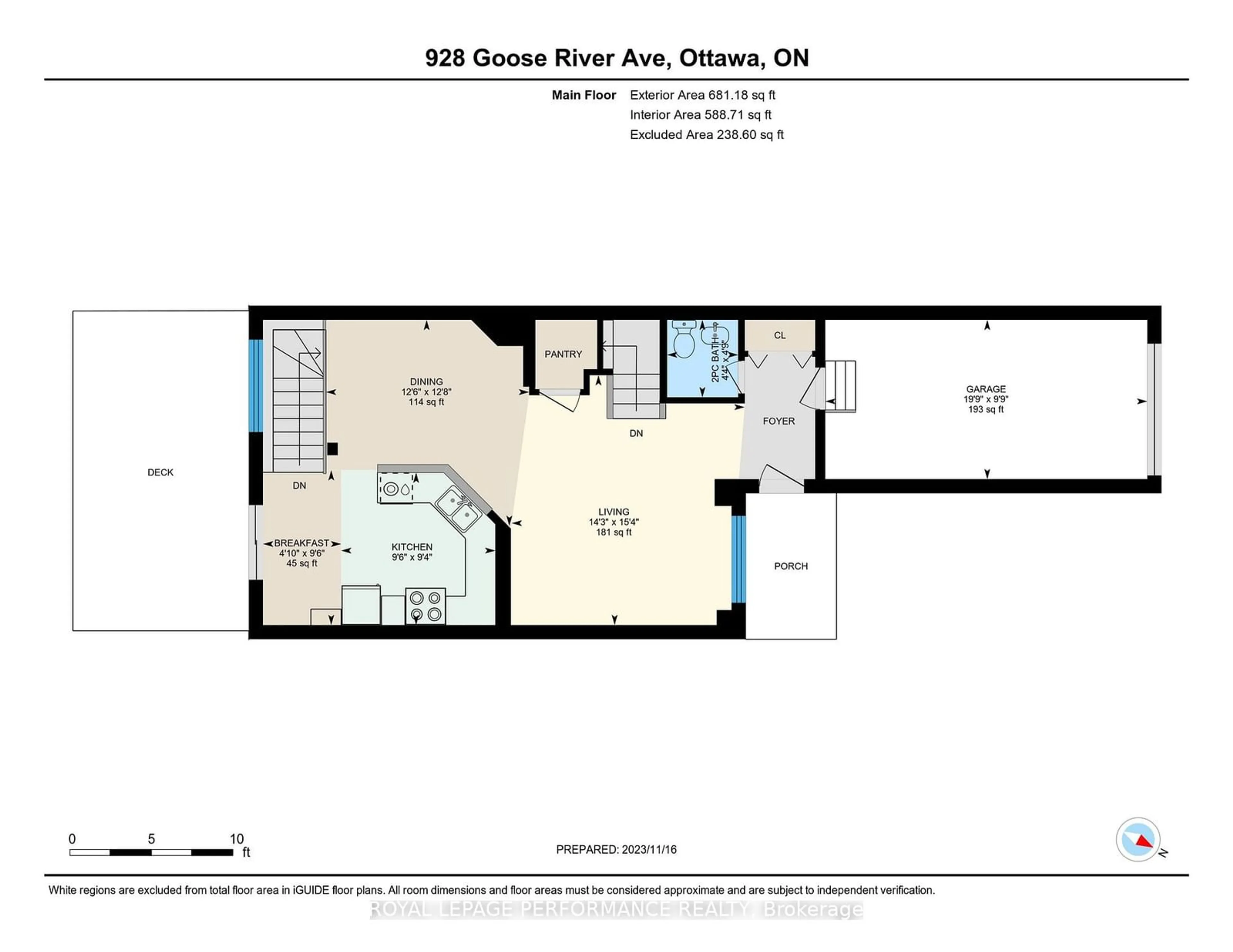 Floor plan for 928 Goose River Ave, Blossom Park - Airport and Area Ontario K1V 1T7