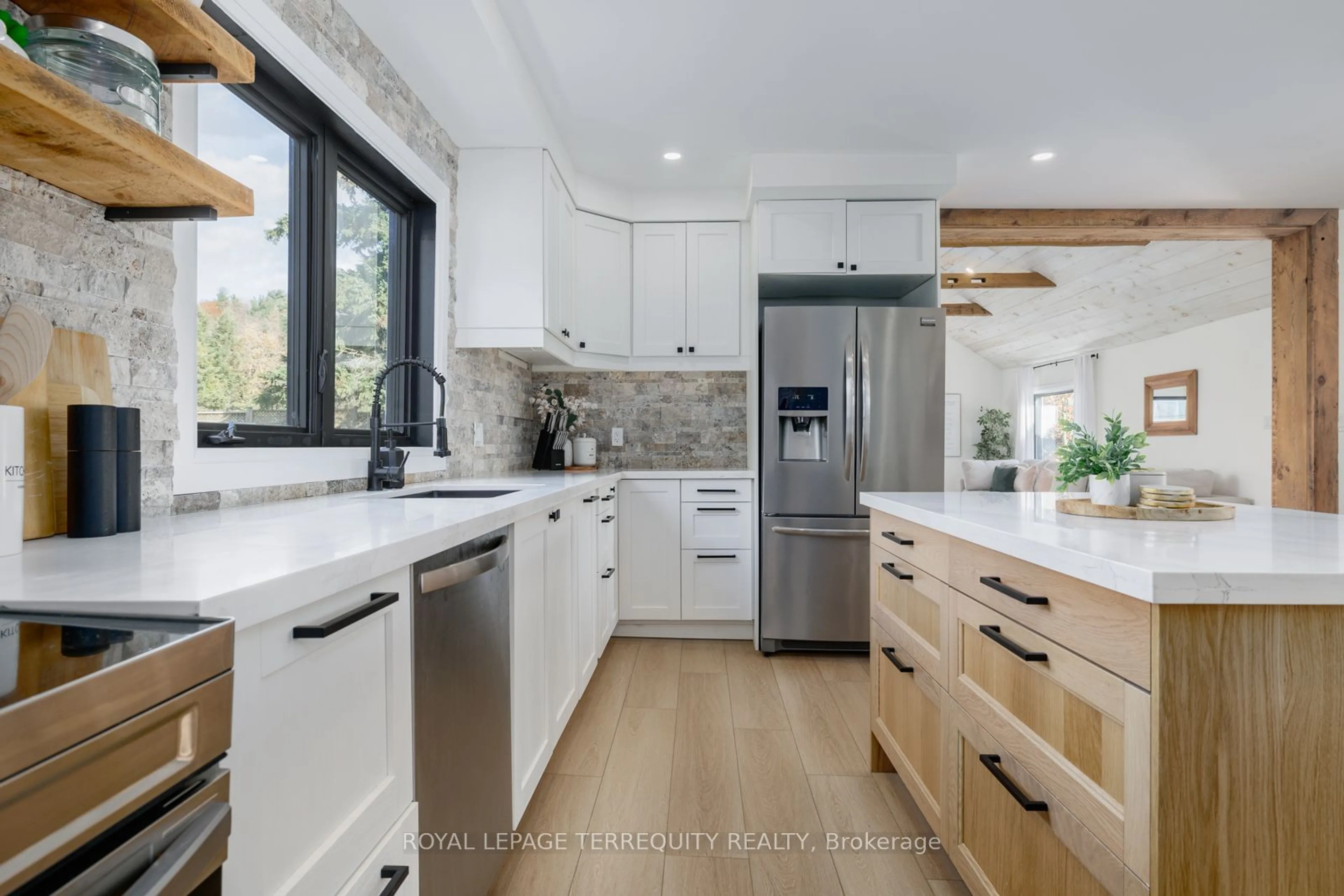 Contemporary kitchen, ceramic/tile floor for 3455 Albert's Ally, Hamilton Township Ontario K9A 4J7