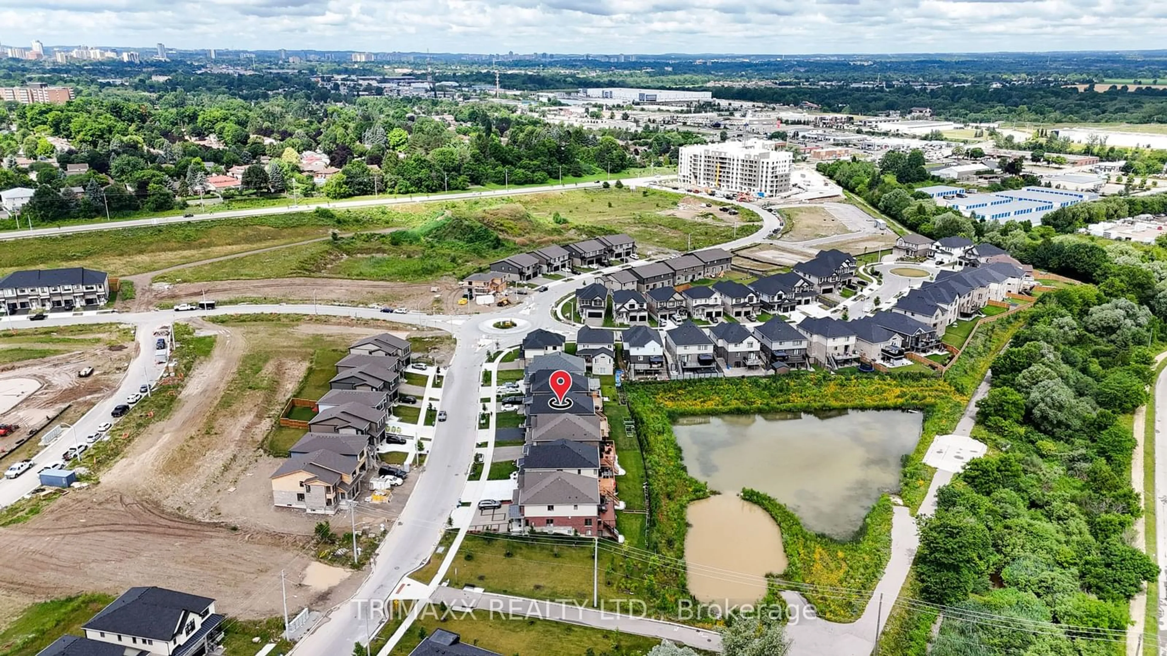 A pic from outside/outdoor area/front of a property/back of a property/a pic from drone, unknown for 188 Otterbein Rd, Kitchener Ontario N2B 0A8