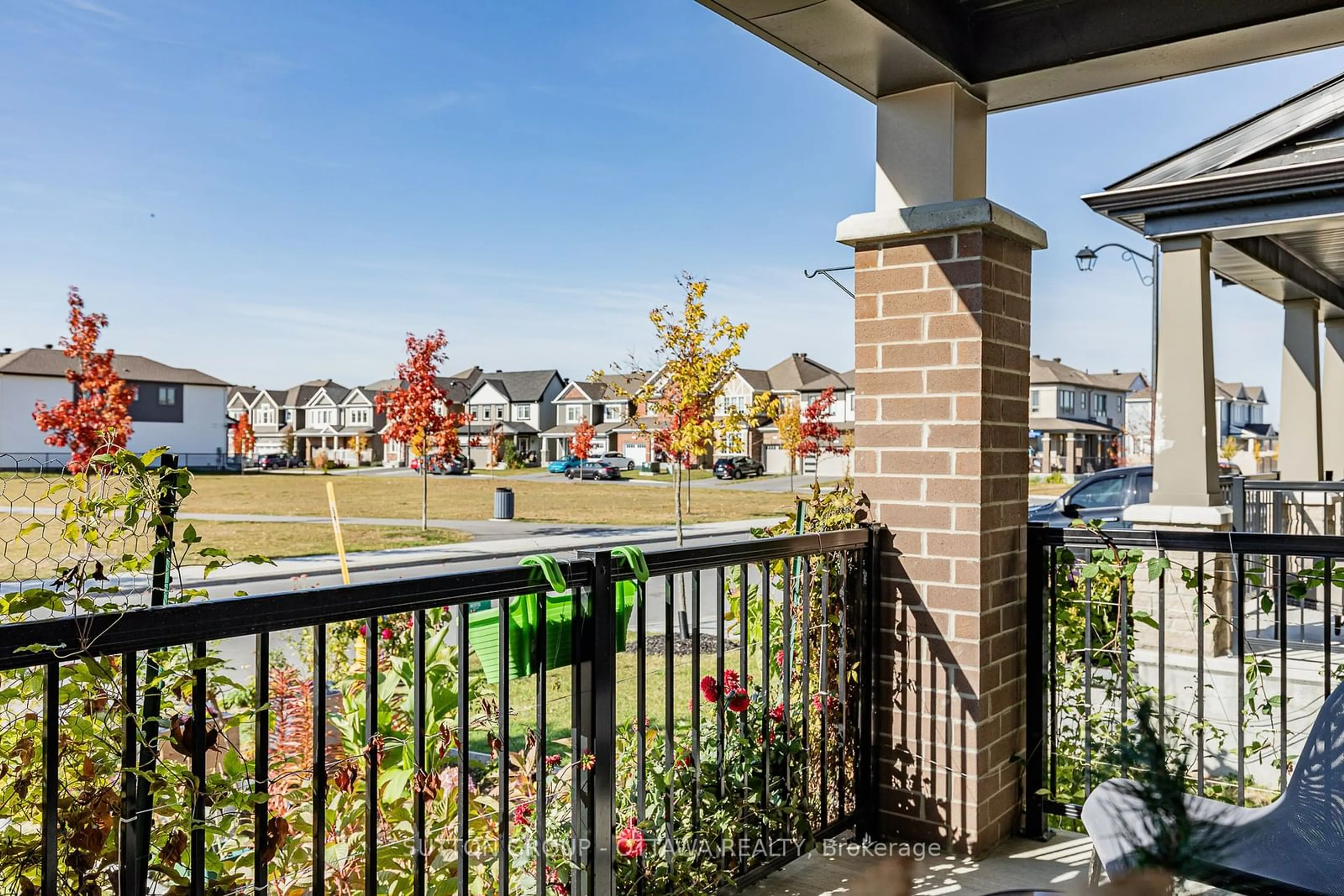 Patio, city buildings view from balcony for 139 Celestial Grve, Barrhaven Ontario K2J 6S8