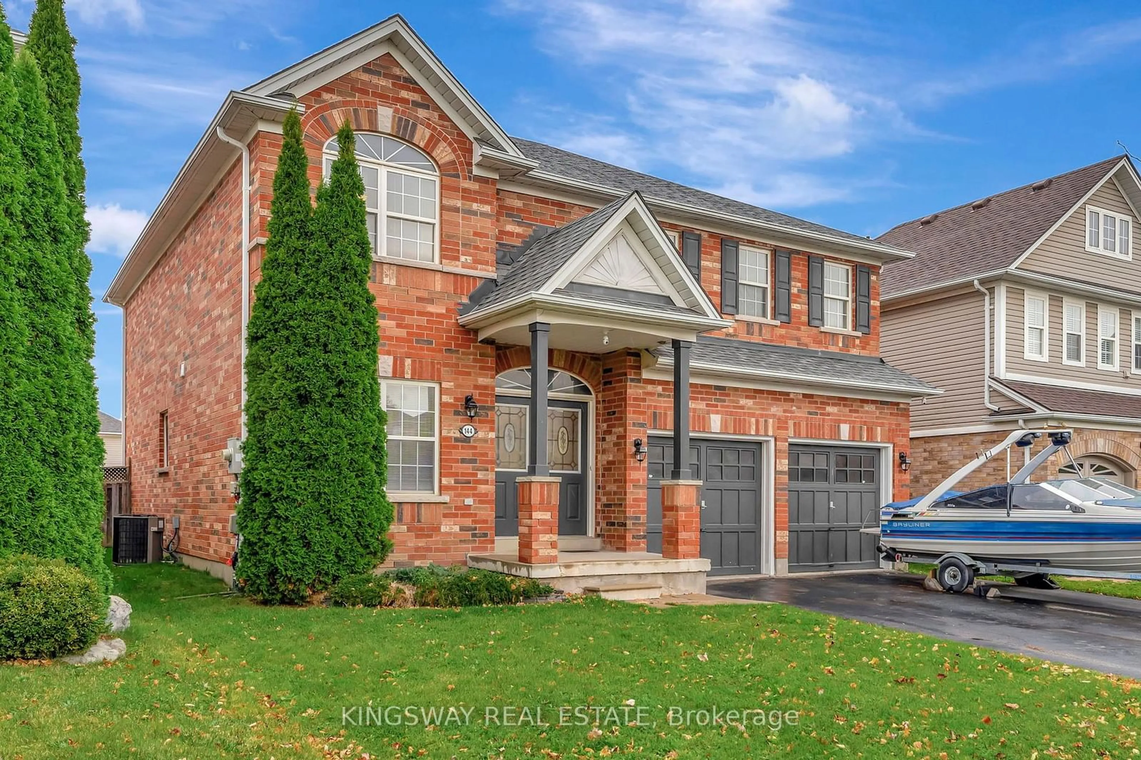 Home with brick exterior material, street for 144 Blackburn Dr, Brantford Ontario N3T 6S2