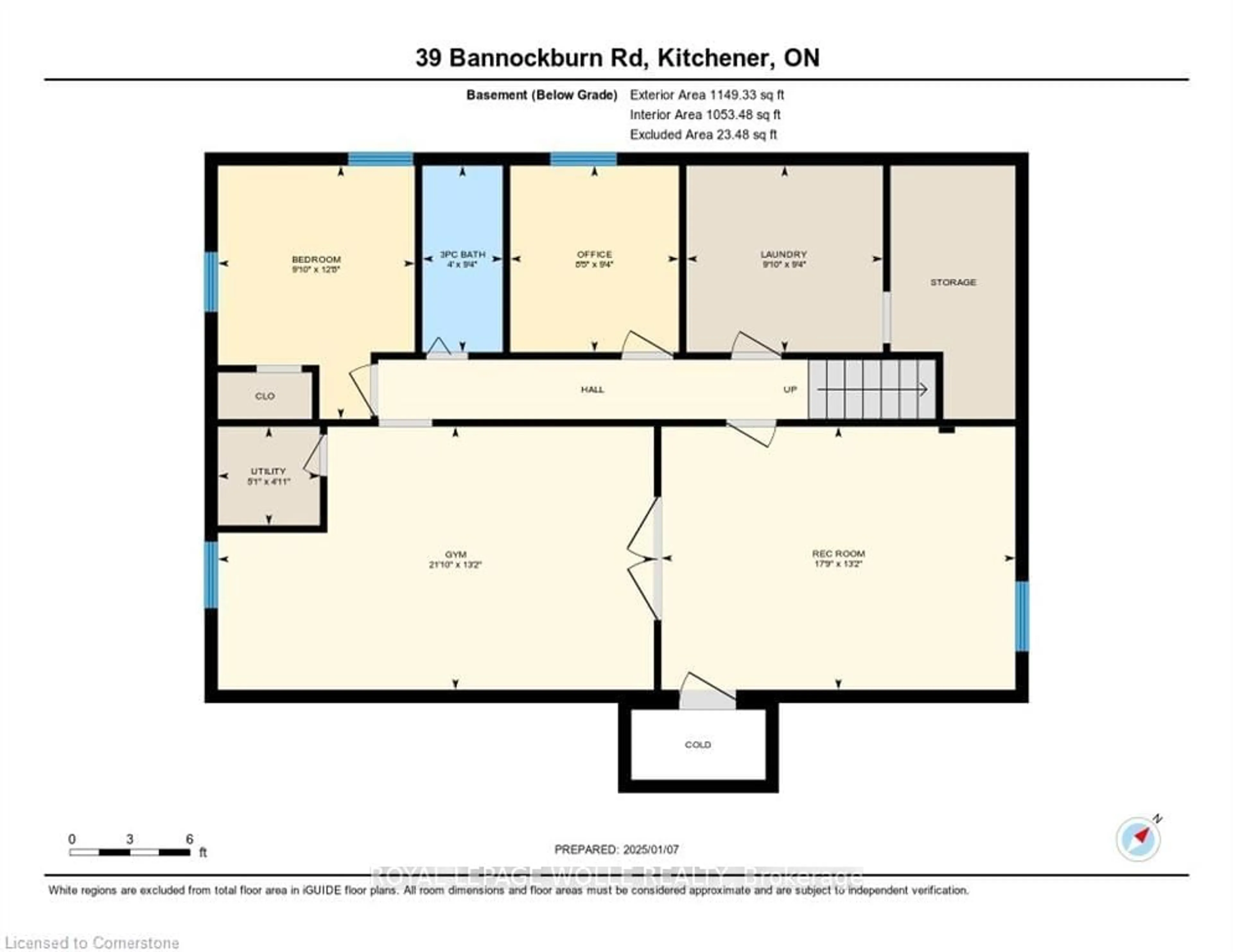 Floor plan for 39 Bannockburn Rd, Kitchener Ontario N2R 1M1