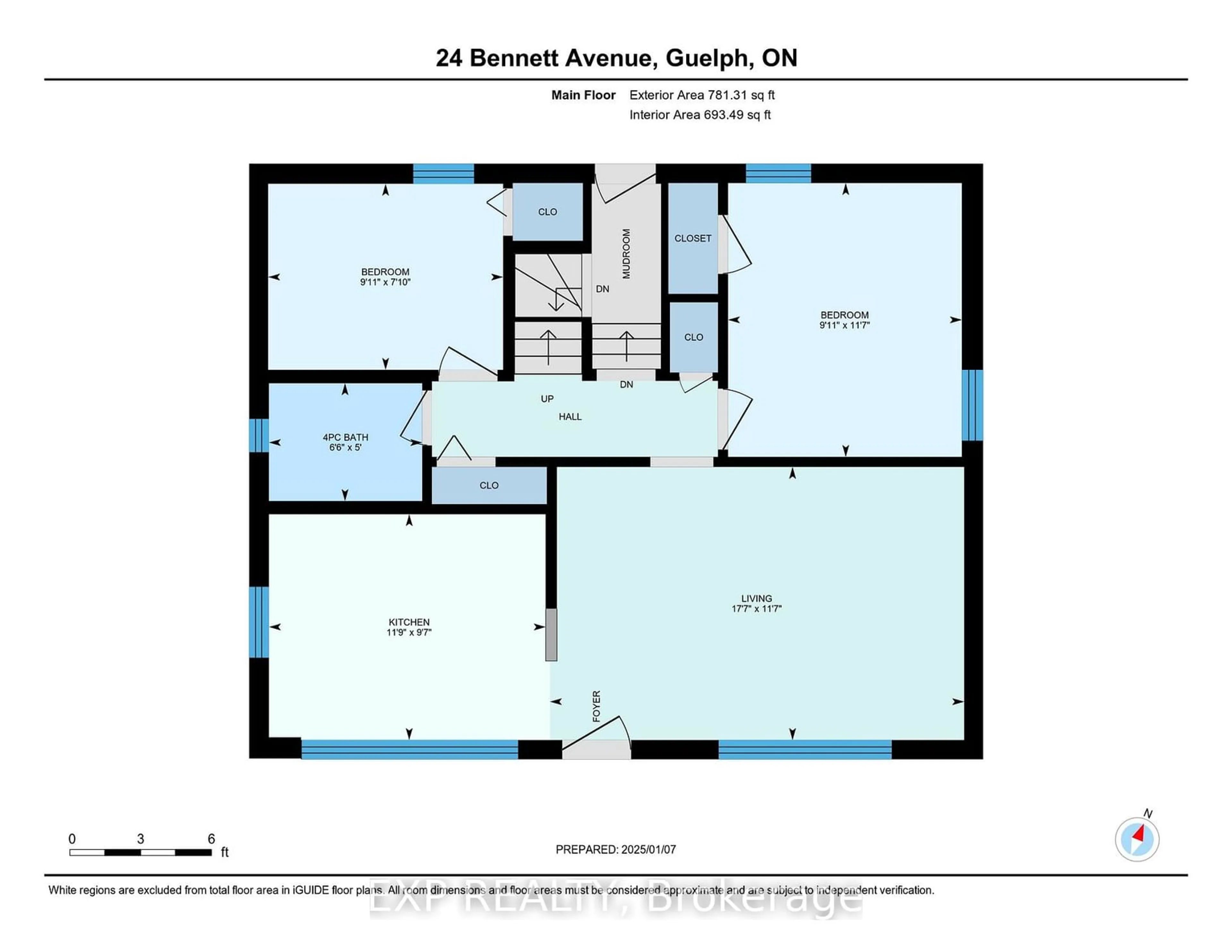 Floor plan for 24 Bennett Ave, Guelph Ontario N1E 2C4