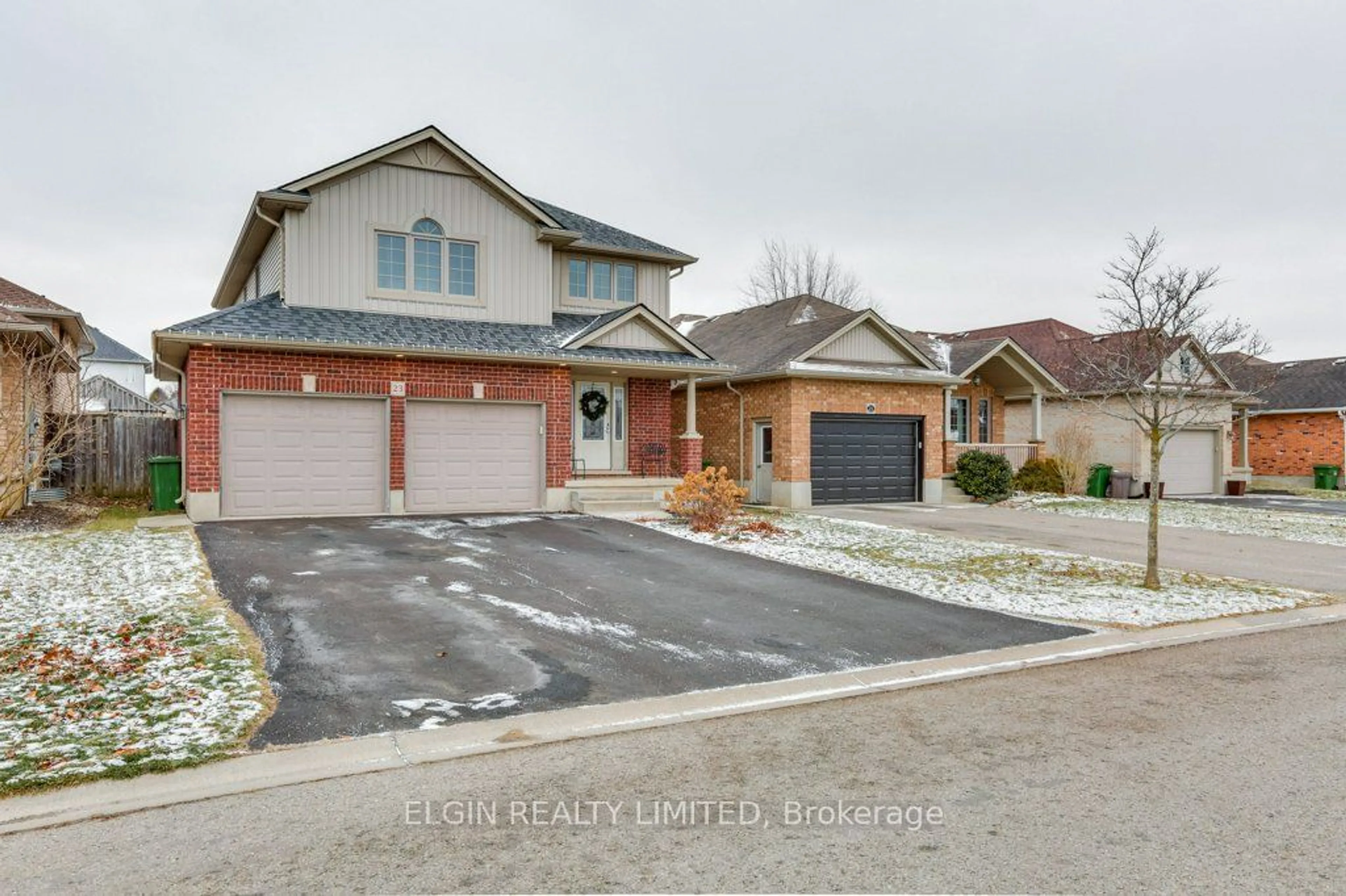 Home with brick exterior material, street for 23 Hagerman Cres, St. Thomas Ontario N5R 6M2