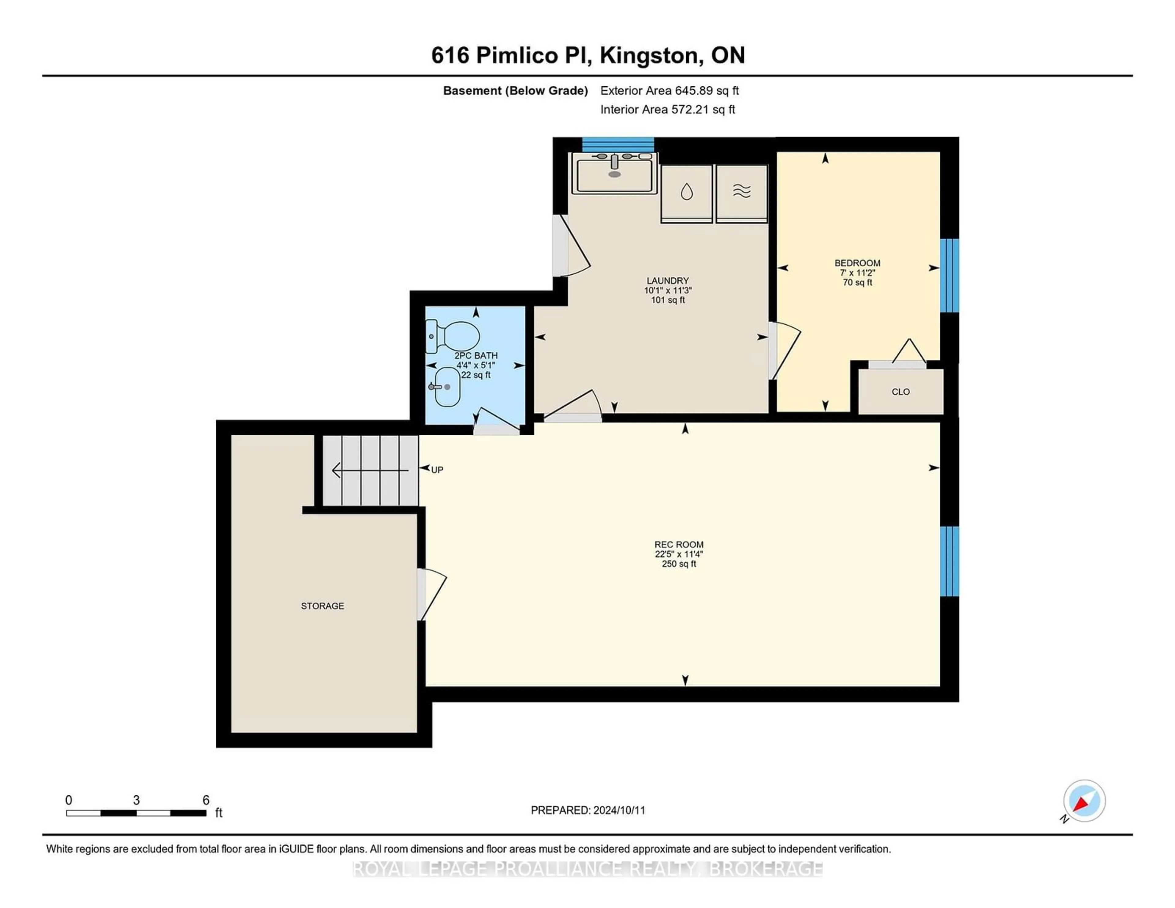 Floor plan for 616 Pimlico Pl, Kingston Ontario K7M 5T8