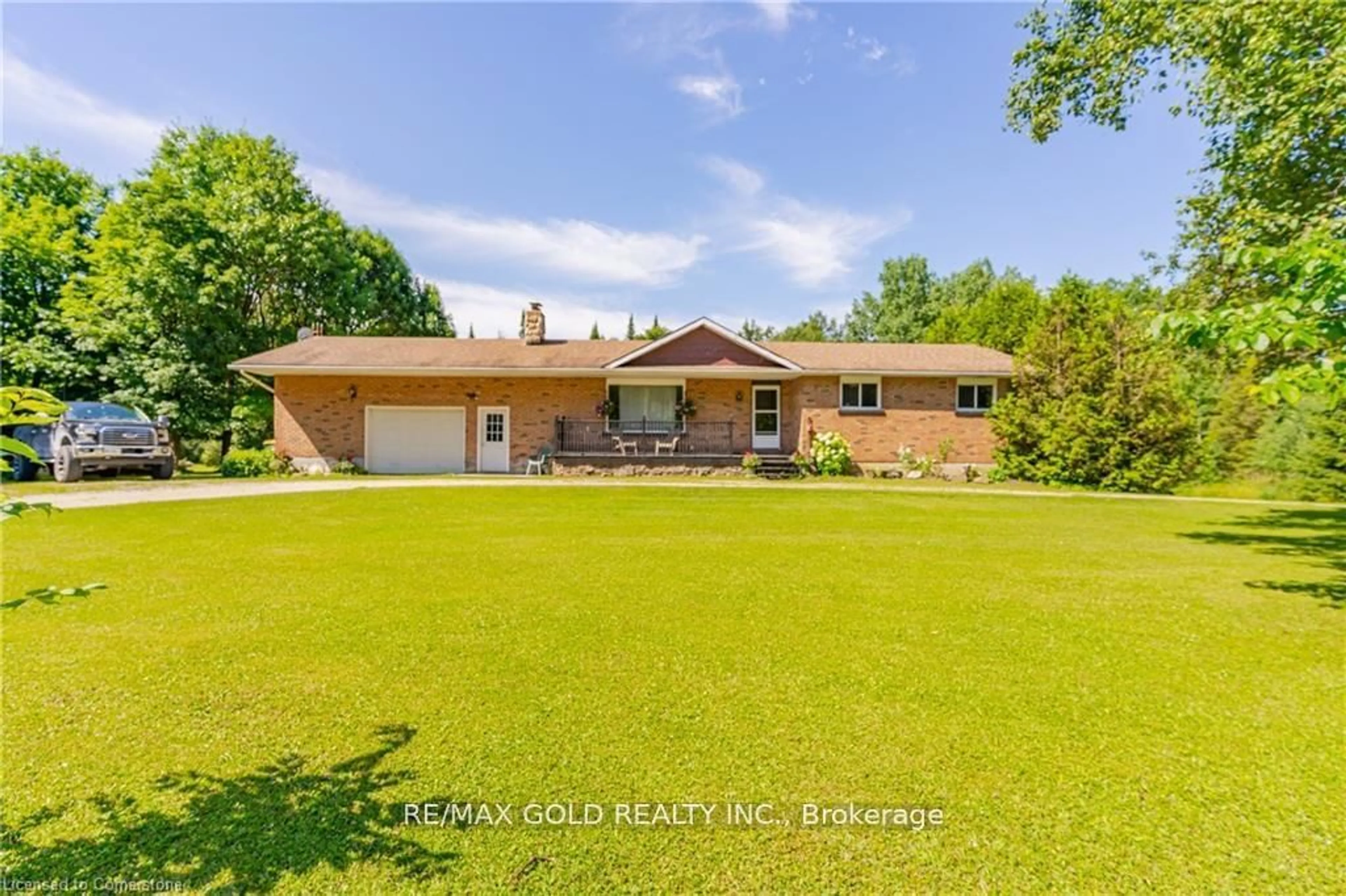 A pic from outside/outdoor area/front of a property/back of a property/a pic from drone, water/lake/river/ocean view for 155756 7th Line RR2, Grey Highlands Ontario N0C 1H0