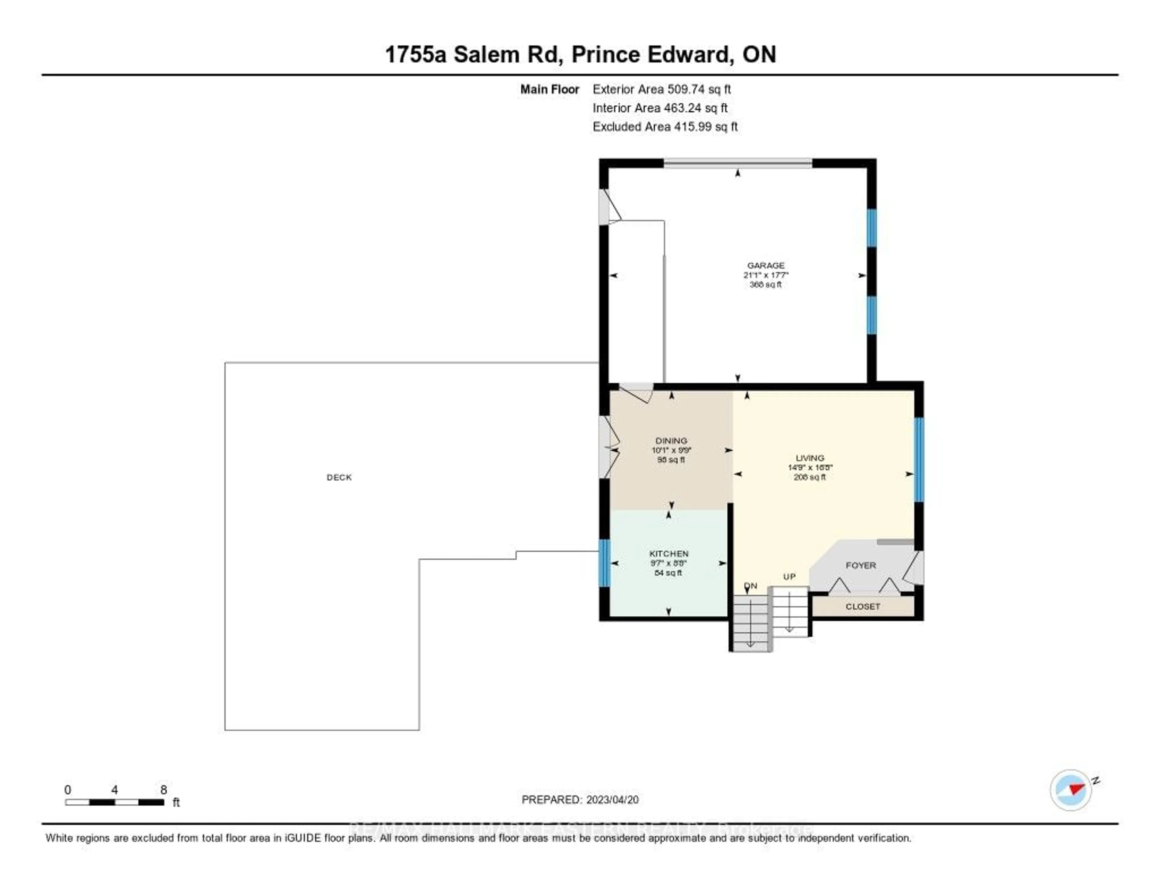 Floor plan for 1755A Salem Rd, Prince Edward County Ontario K0K 1T0