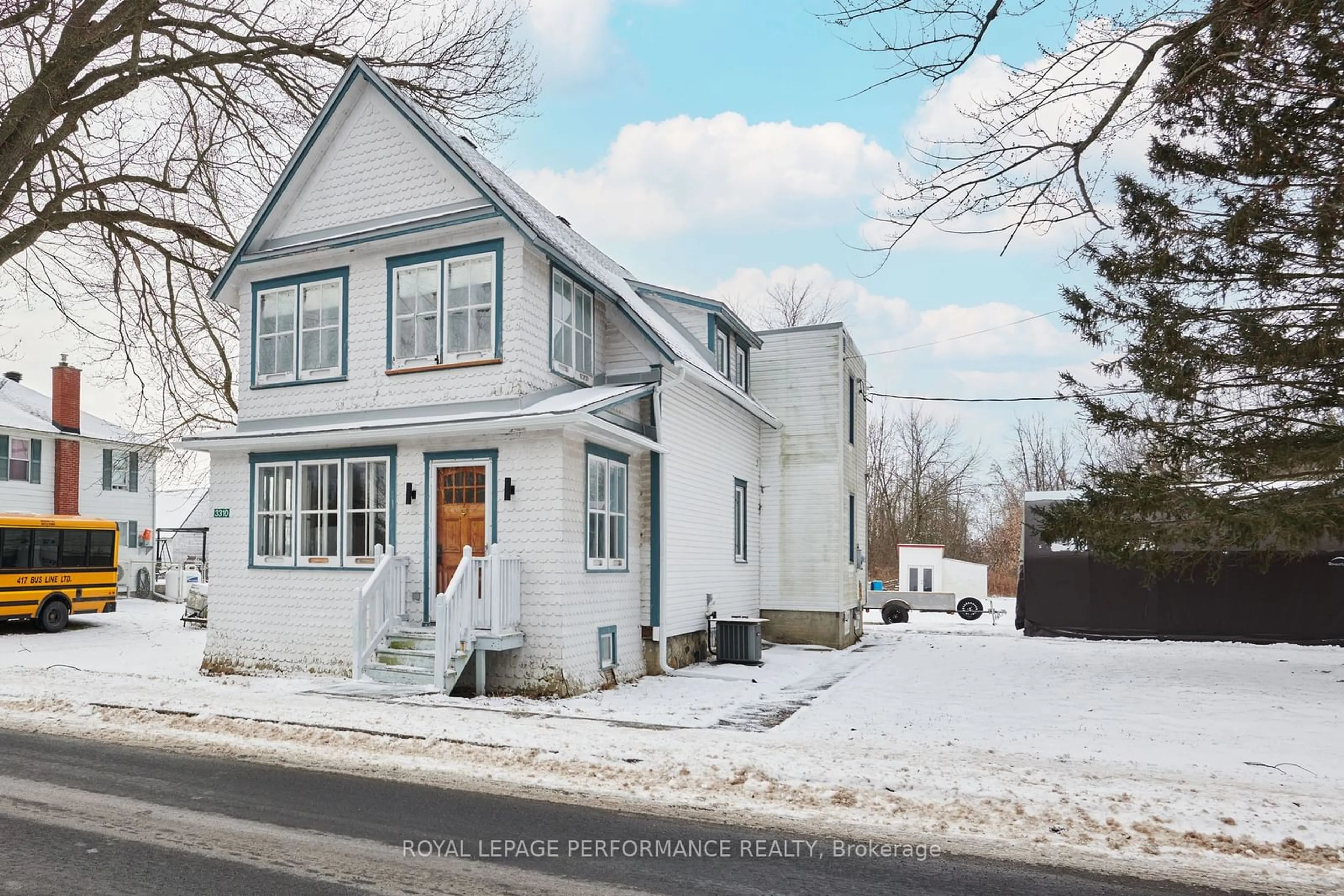 Home with vinyl exterior material, street for 3310 Main St, North Stormont Ontario K0C 1C0