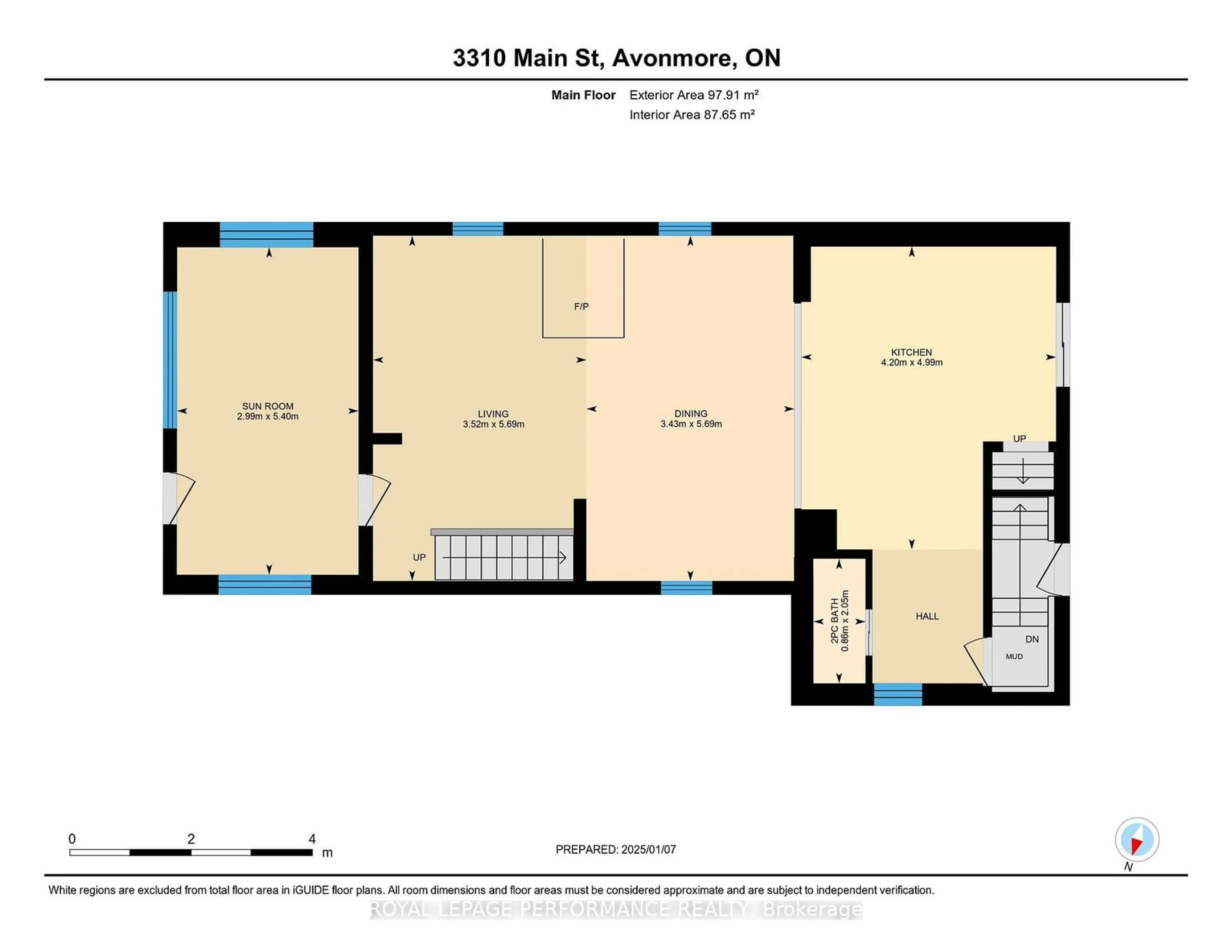 Floor plan for 3310 Main St, North Stormont Ontario K0C 1C0