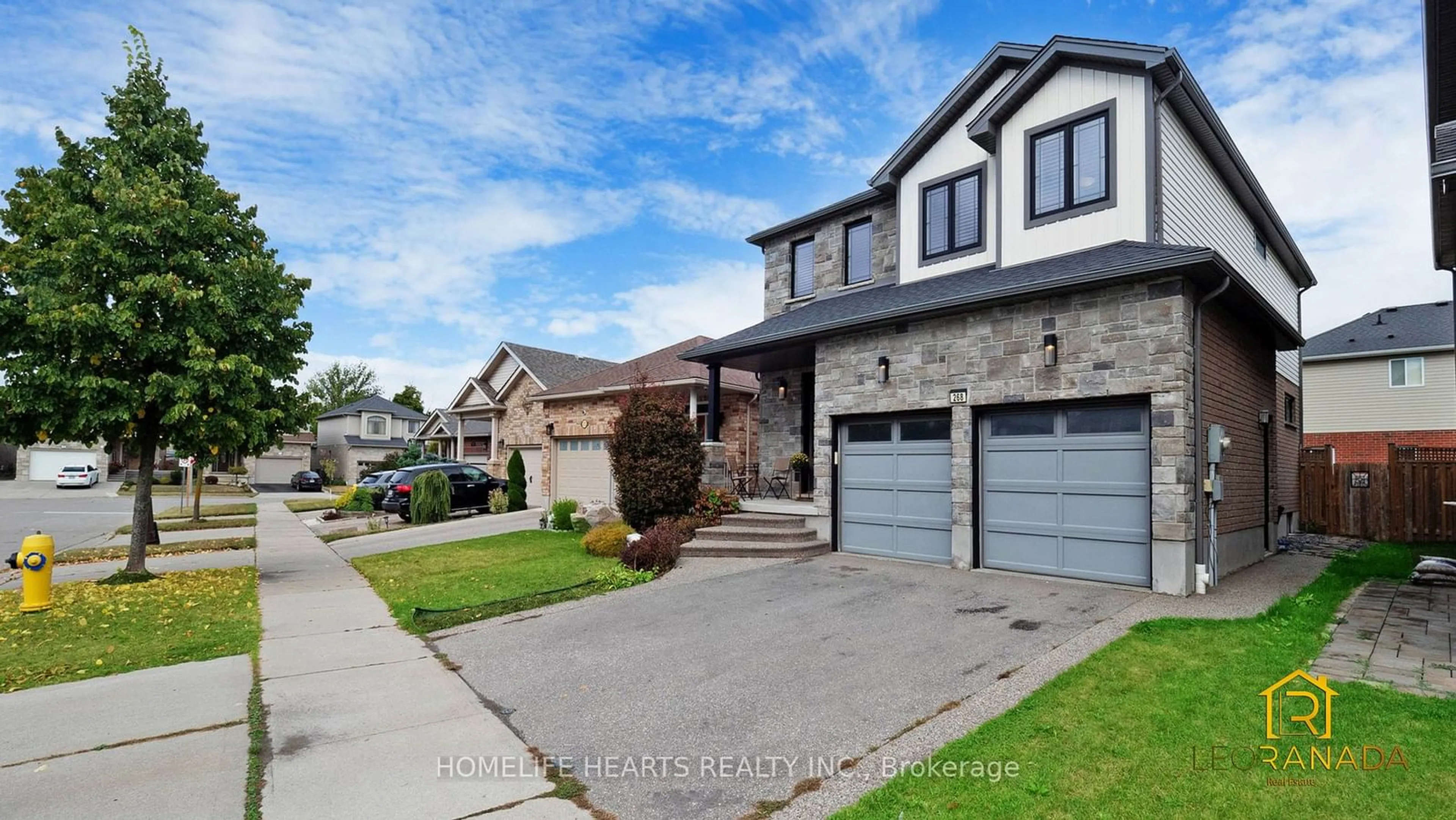 Home with brick exterior material, street for 268 Birkinshaw Rd, Cambridge Ontario N1P 0A7