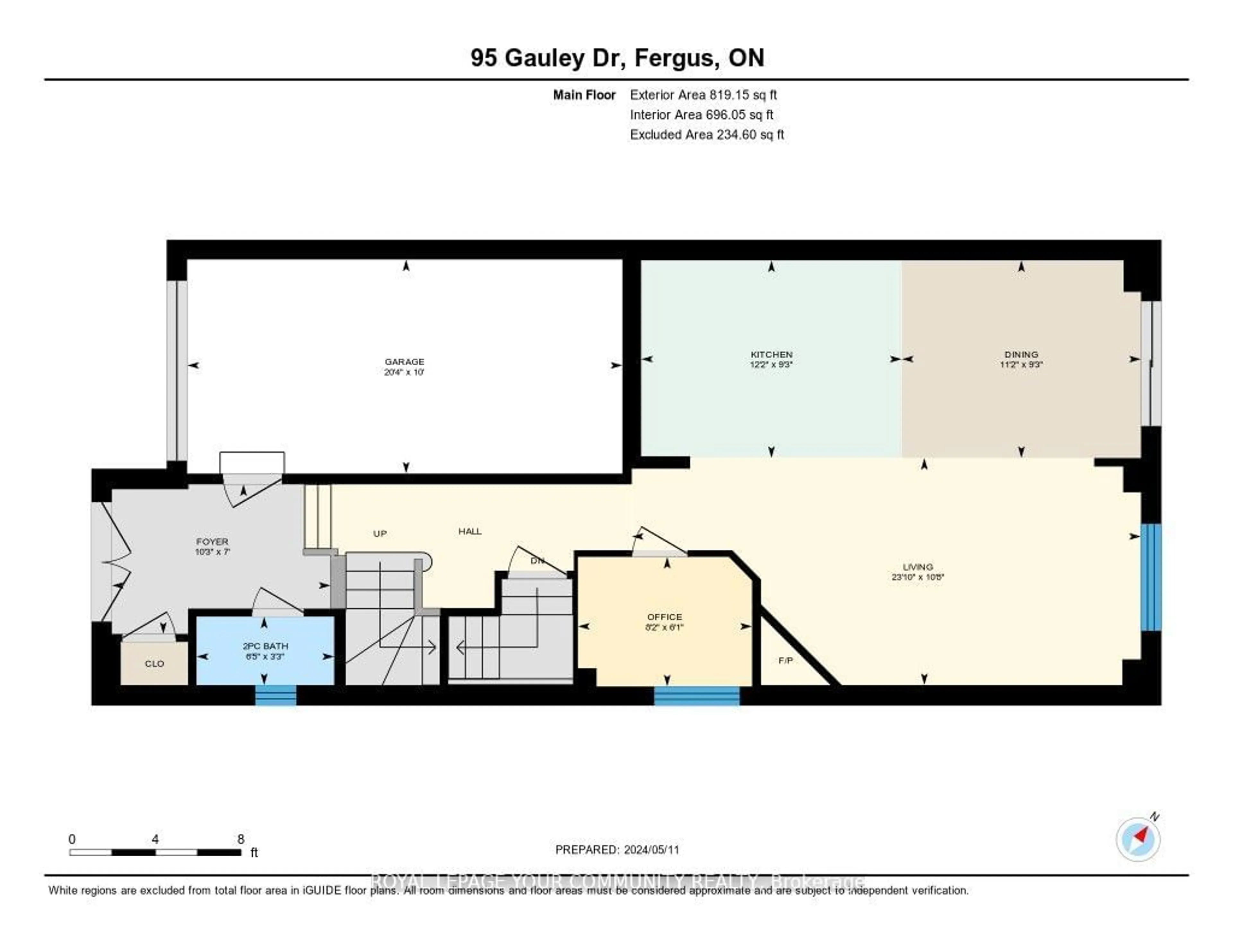 Floor plan for 95 Gauley Dr, Centre Wellington Ontario N1M 0K2