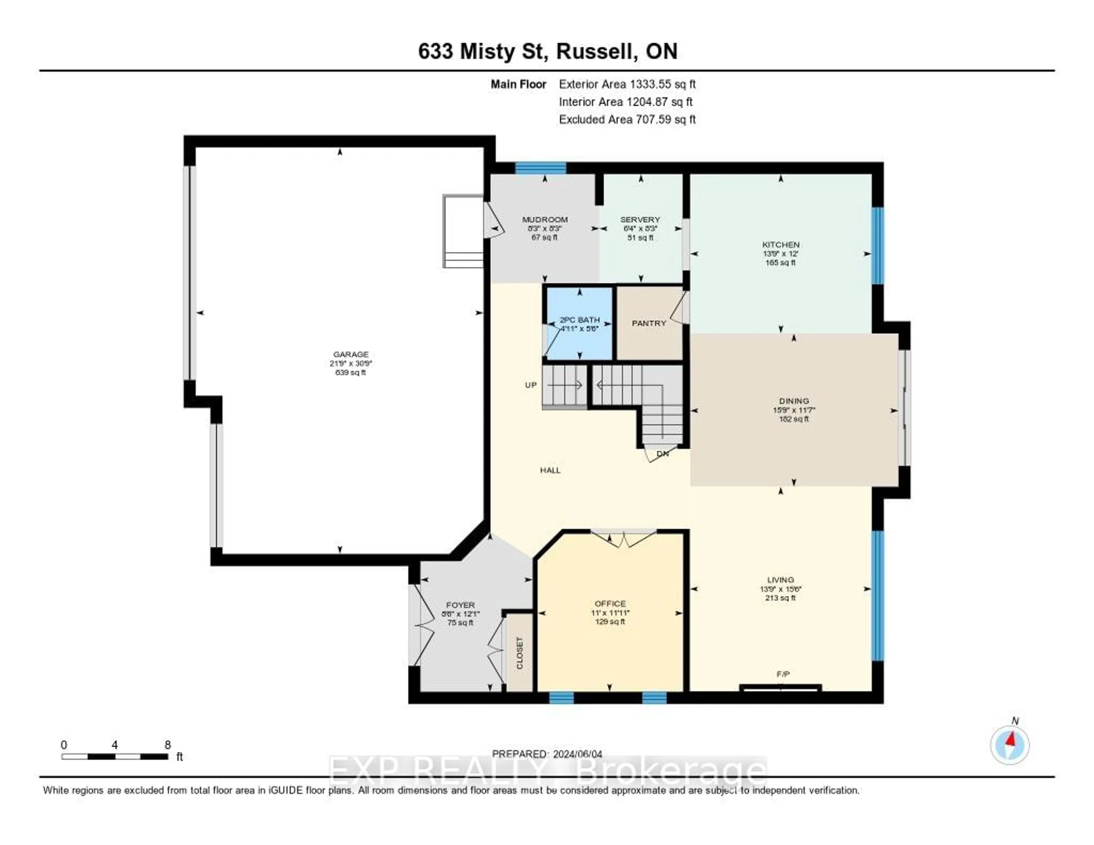 Floor plan for 633 Misty St, Russell Ontario K4R 0E7