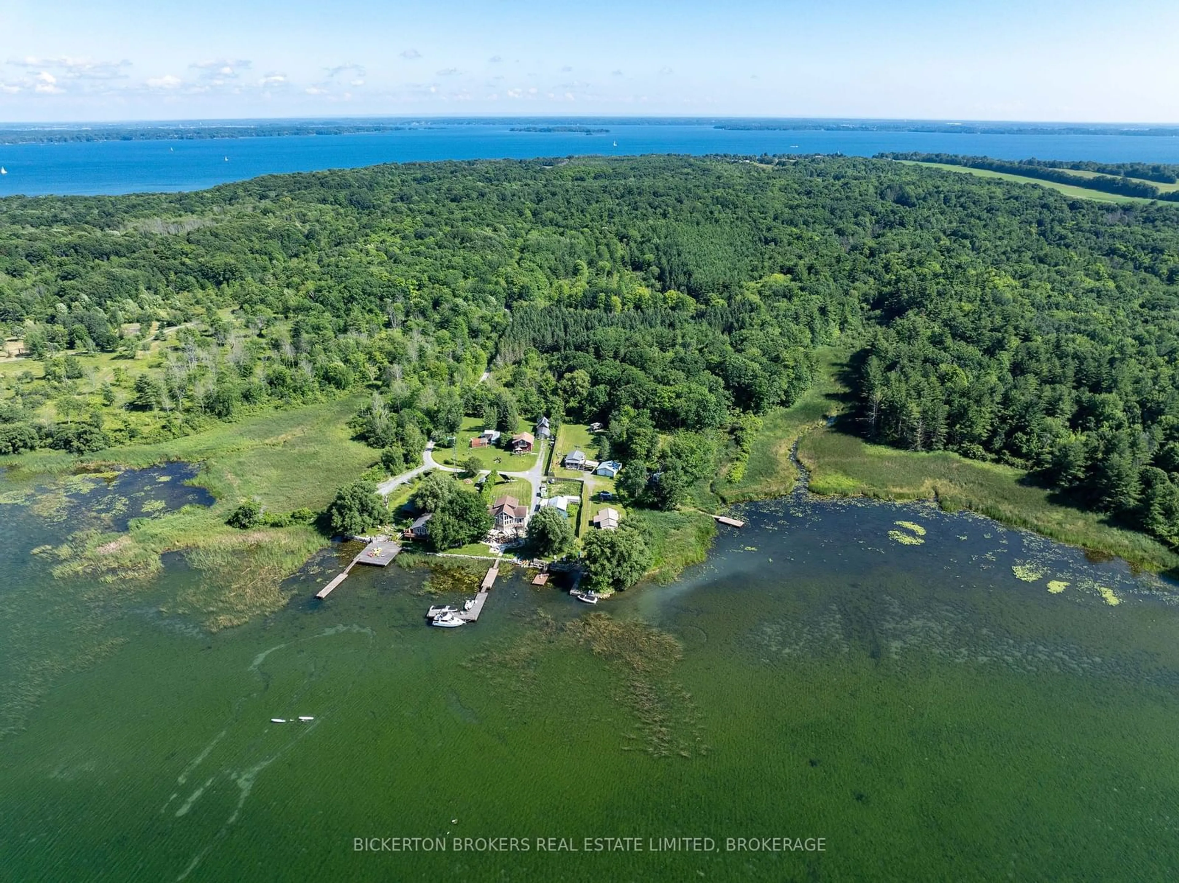 A pic from outside/outdoor area/front of a property/back of a property/a pic from drone, water/lake/river/ocean view for 356 Driscoll Rd #C, Frontenac Islands Ontario K7G 2V6