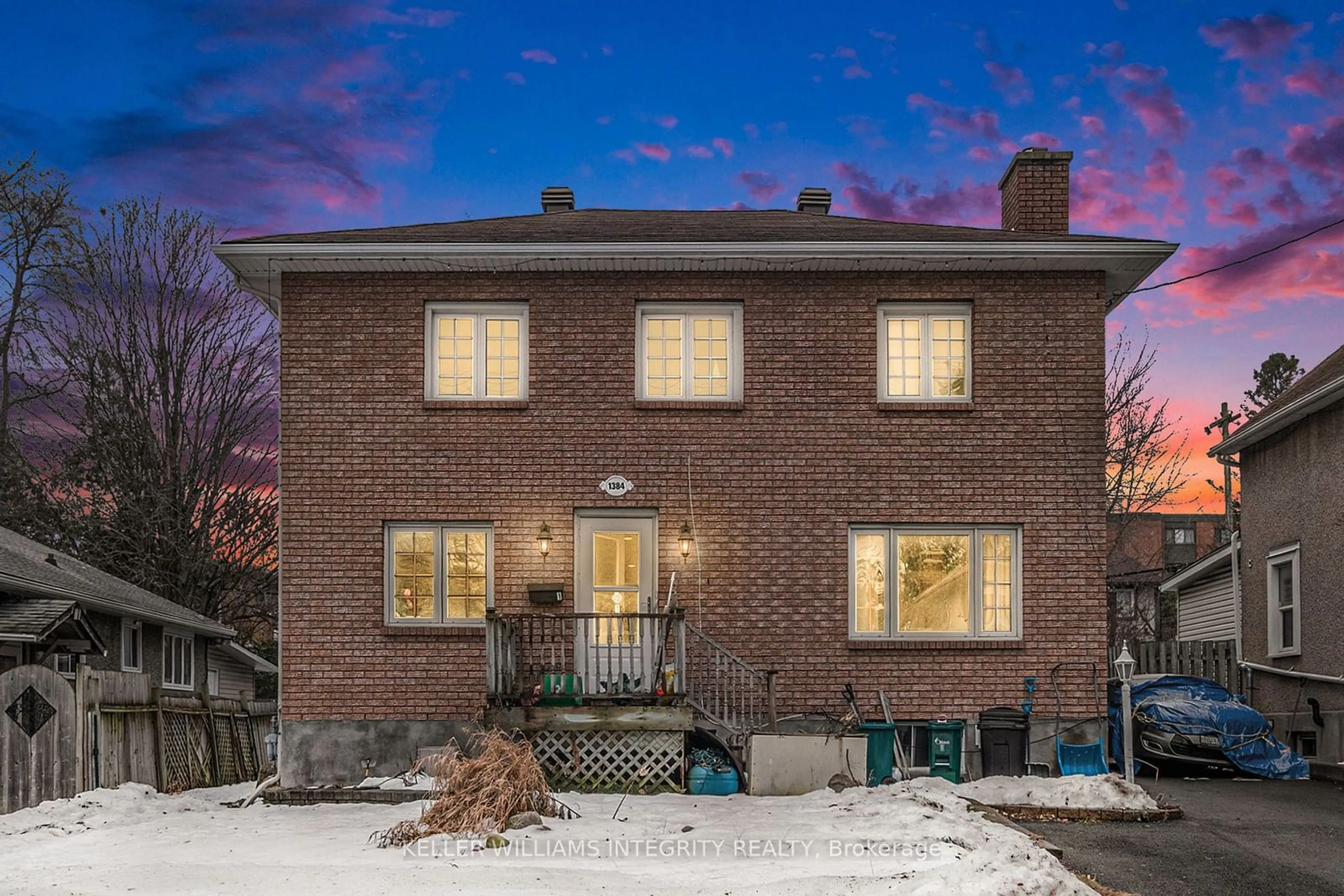 Home with brick exterior material, street for 1384 Chatelain Ave, Carlington - Central Park Ontario K1Z 8A8