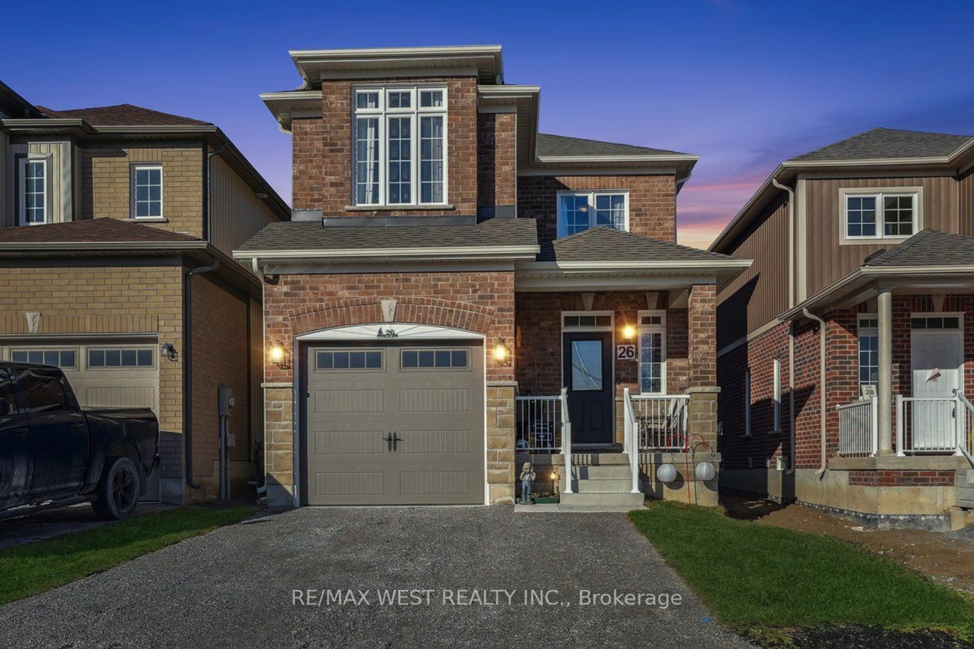 Home with brick exterior material, street for 26 Coldbrook Dr, Cavan Monaghan Ontario L0A 1G0