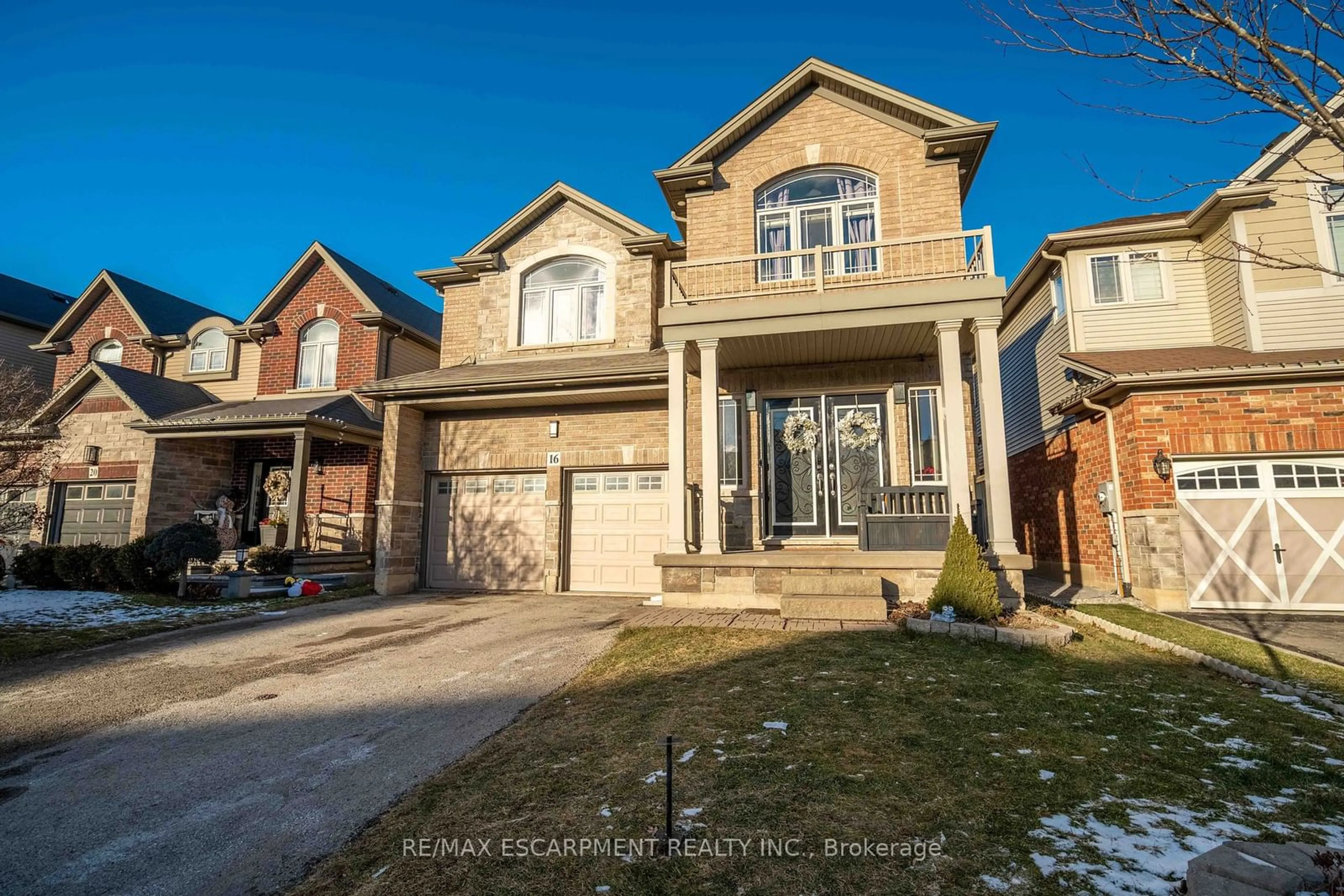 Home with brick exterior material, street for 16 Kinsman Dr, Hamilton Ontario L0R 1C0